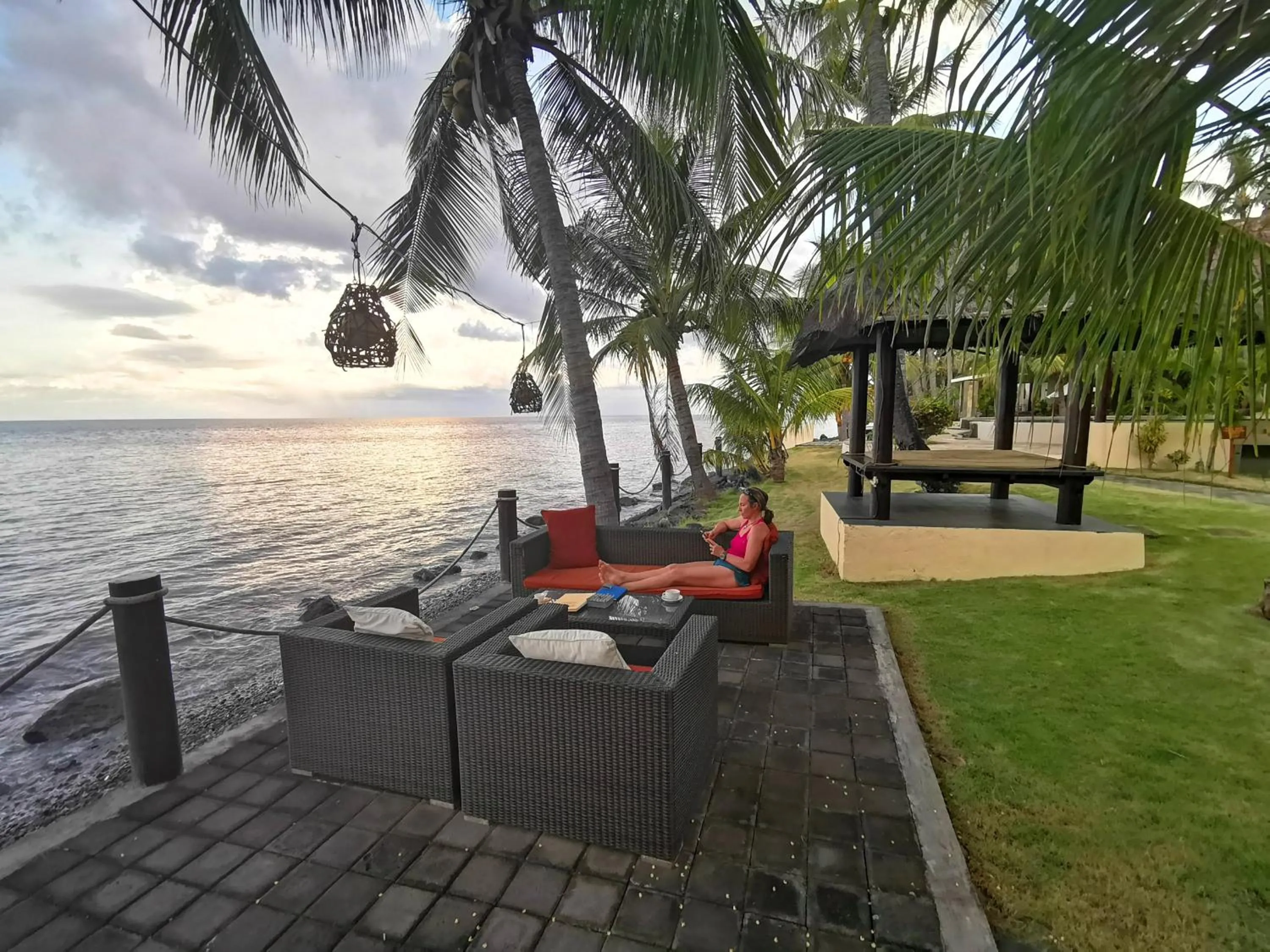 Sea view in Relax Bali Dive & SPA ocean front resort