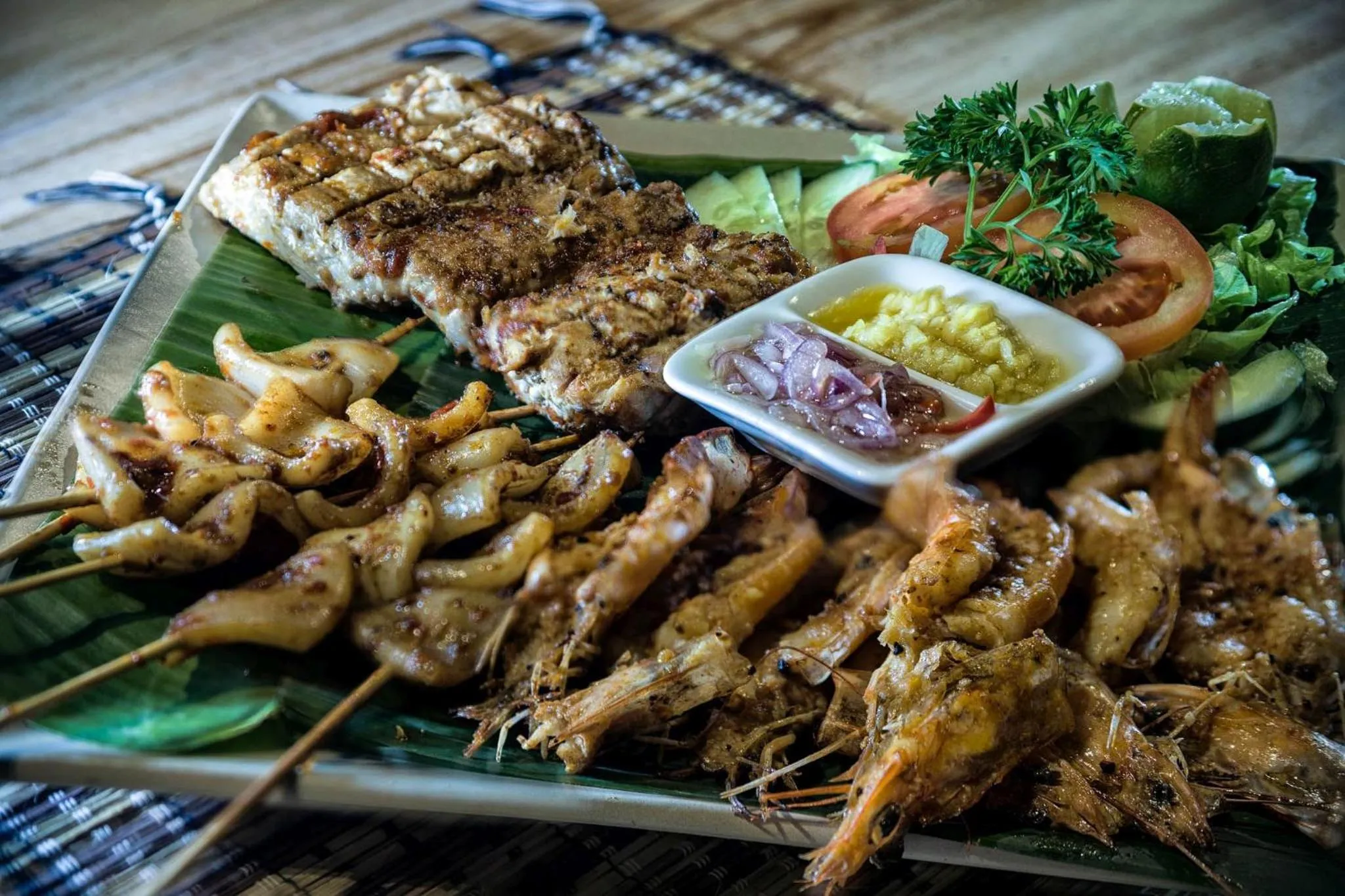 Food close-up in Relax Bali Dive & SPA ocean front resort