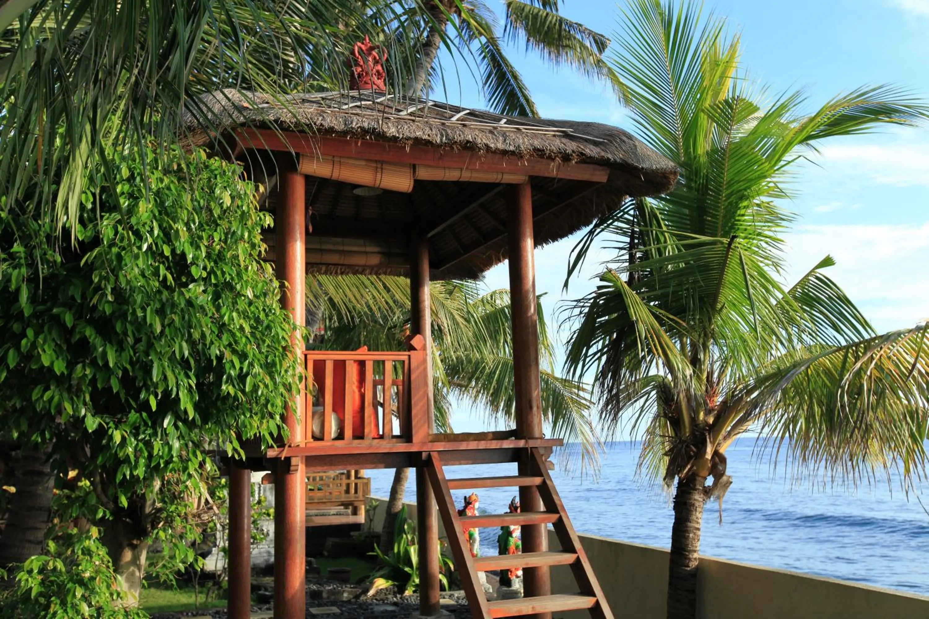Garden in Relax Bali Dive & SPA ocean front resort