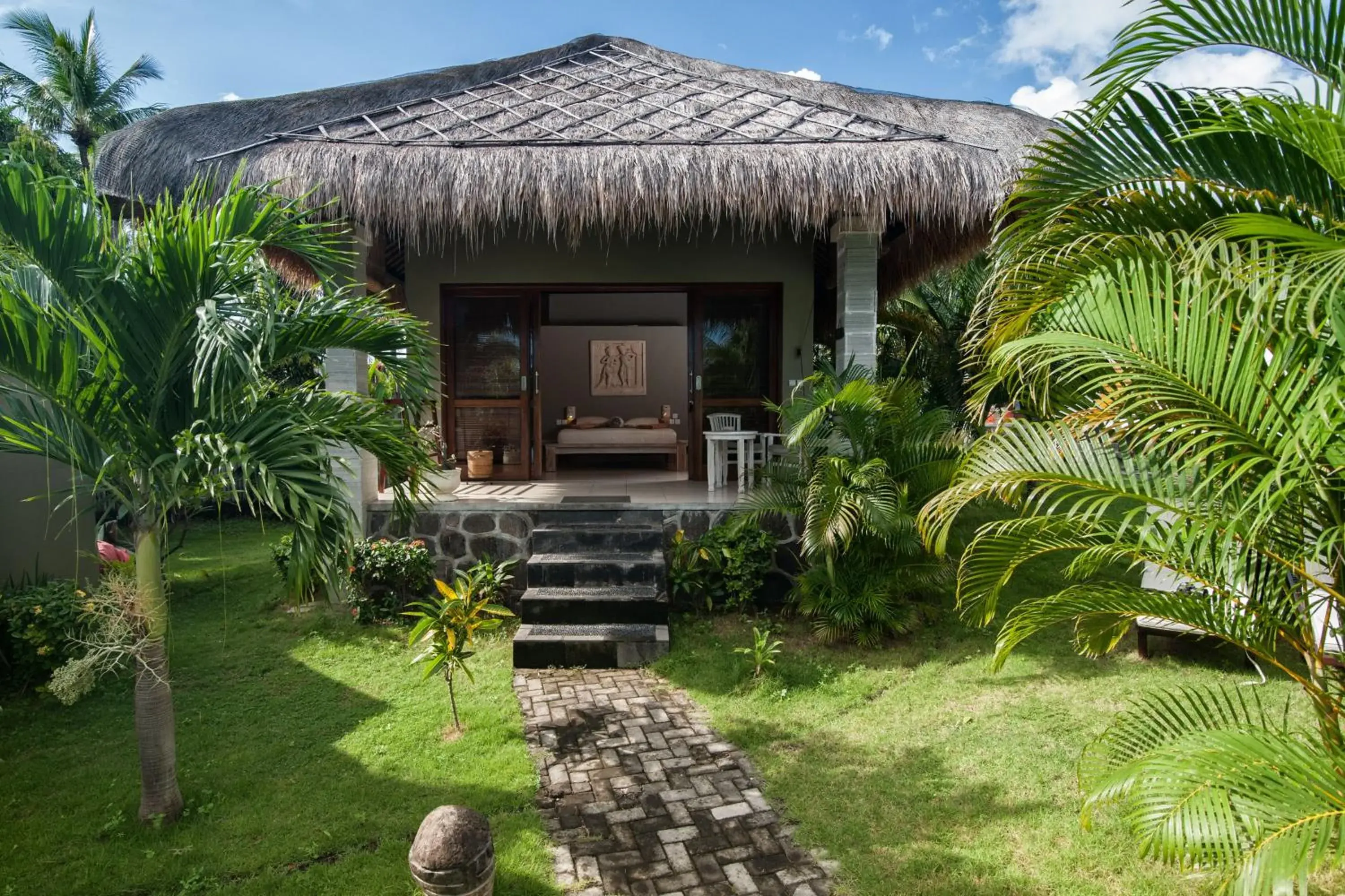 Facade/entrance in Relax Bali Resort, Diving & SPA, ocean front Facade/entrance in Relax Bali Resort, Diving & SPA, ocean front