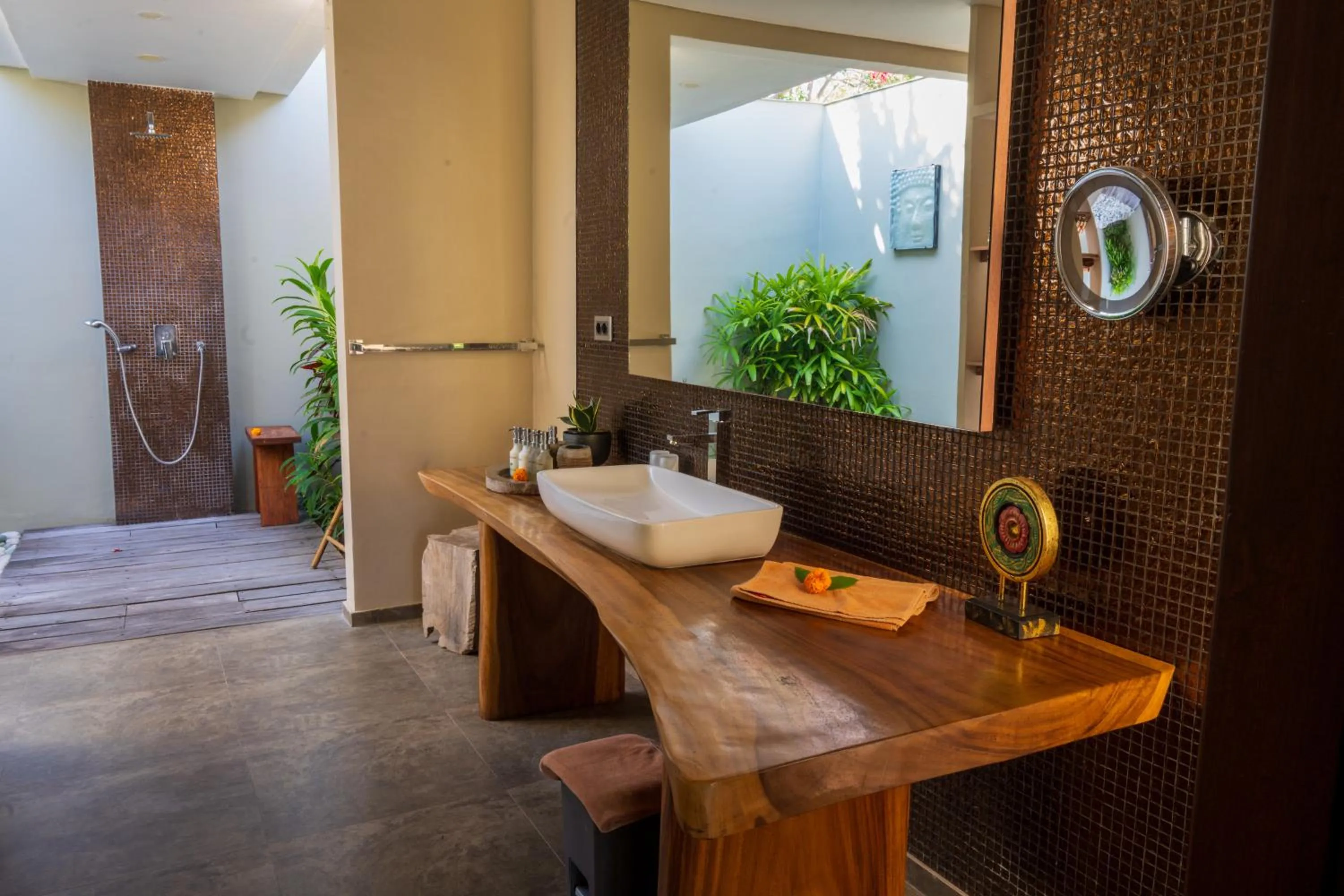 Bathroom in Relax Bali Dive & SPA ocean front resort