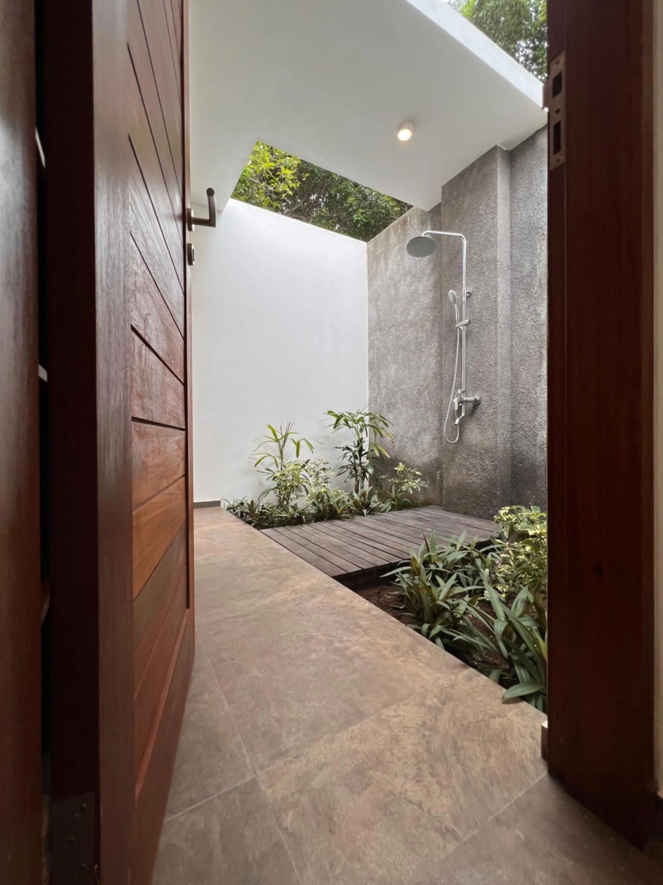 Open Air Bath in Relax Bali Dive & SPA ocean front resort