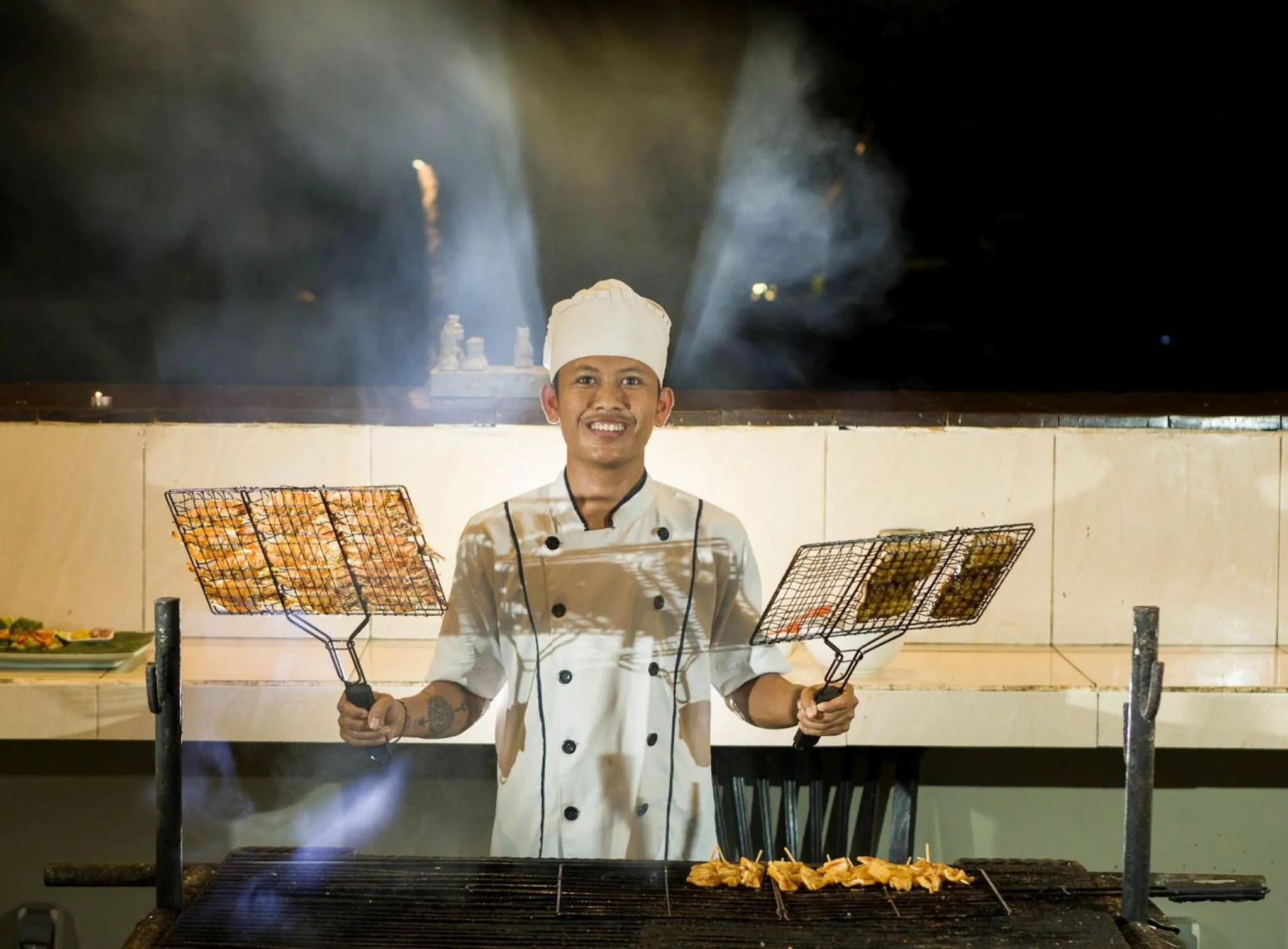 BBQ facilities in Relax Bali Dive & SPA ocean front resort