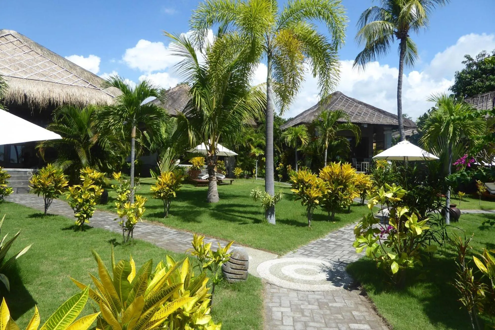 Garden view in Relax Bali Dive & SPA ocean front resort