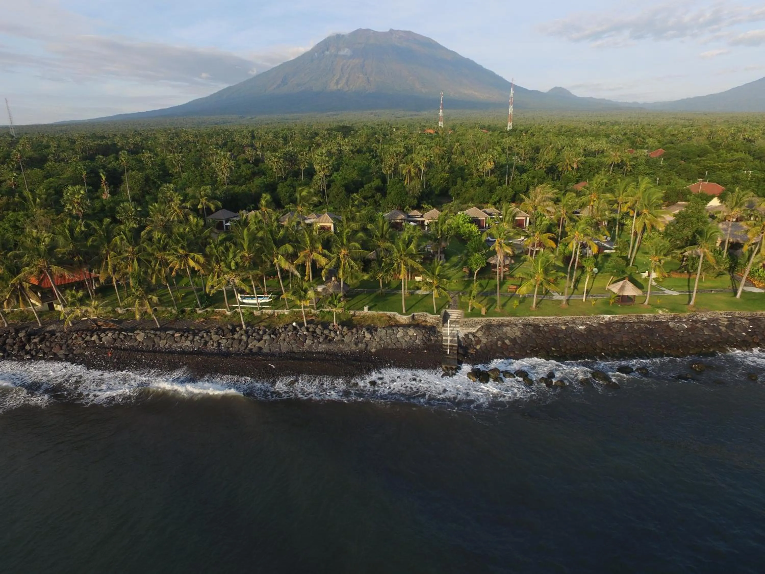 On site in Relax Bali Dive & SPA ocean front resort