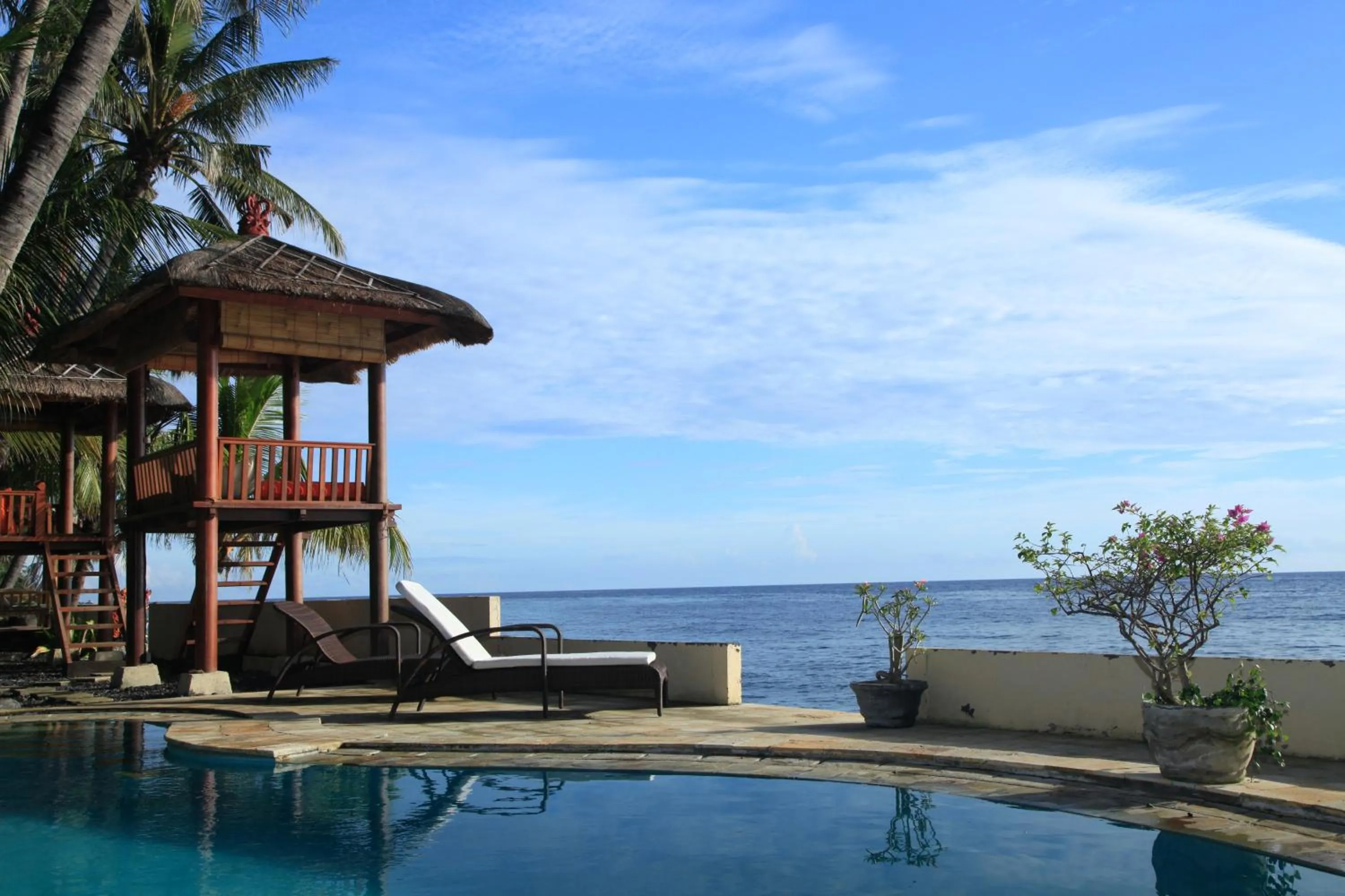 Sea view in Relax Bali Dive & SPA ocean front resort