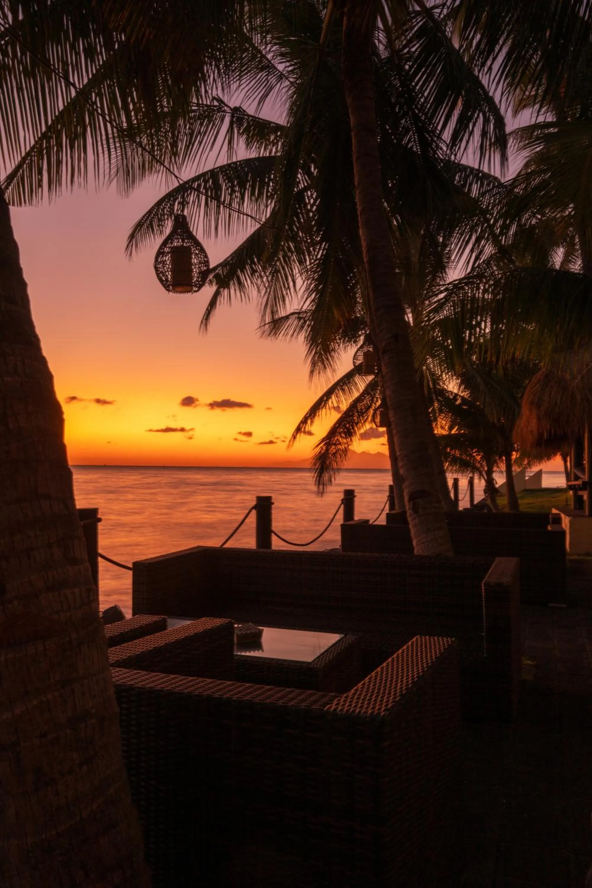 Sunrise in Relax Bali Dive & SPA ocean front resort