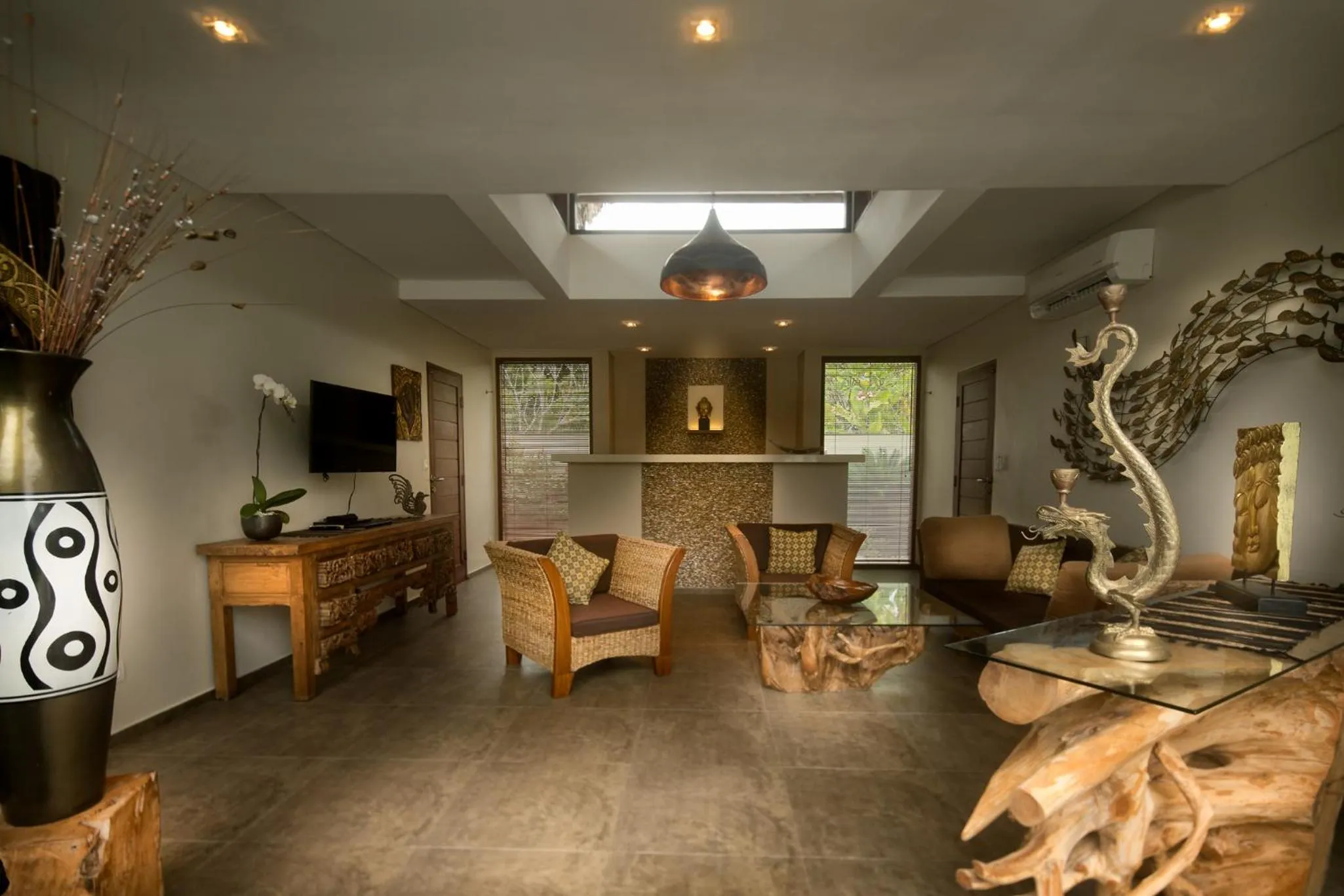 Living room in Relax Bali Dive & SPA ocean front resort