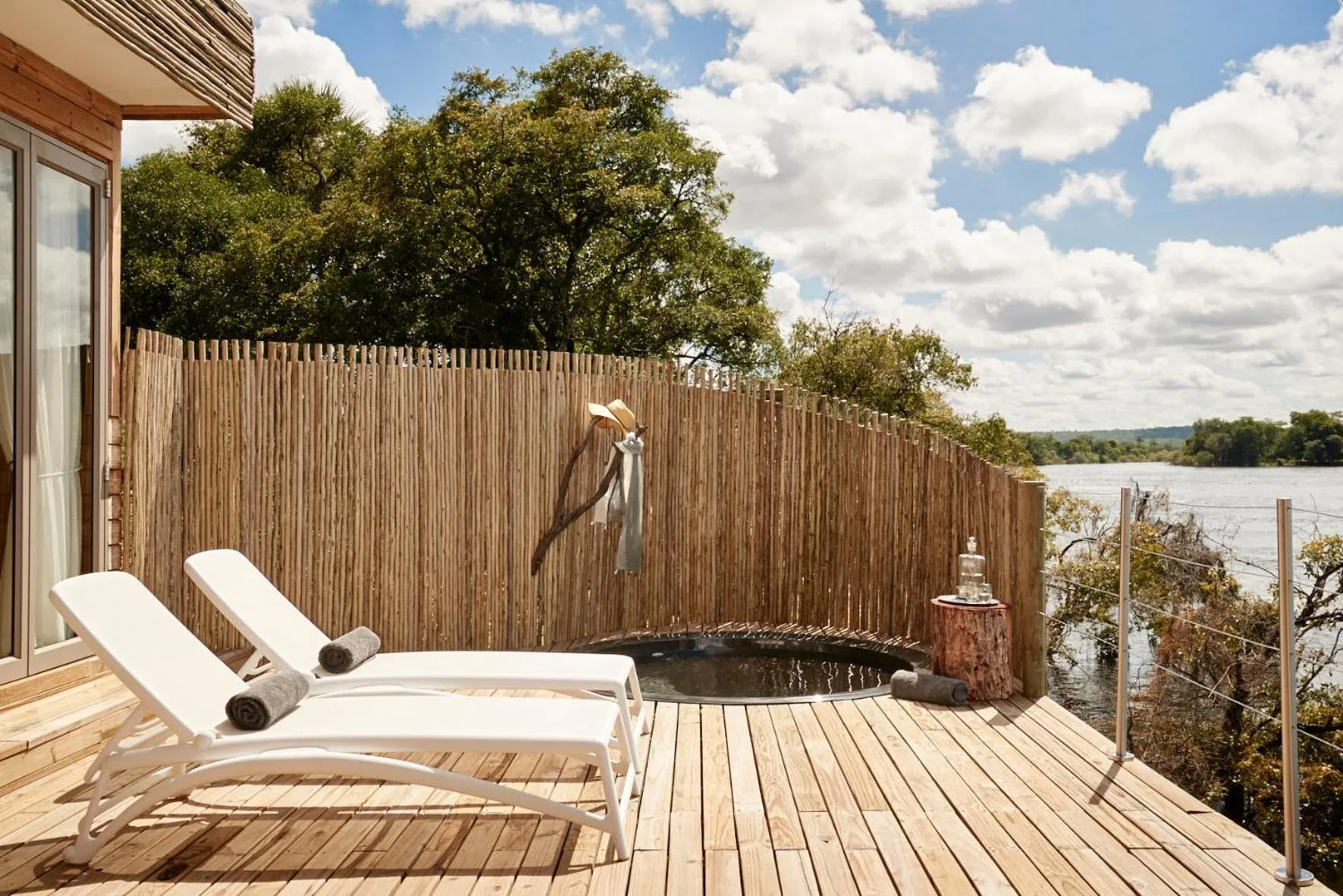 Natural landscape in Victoria Falls River Lodge