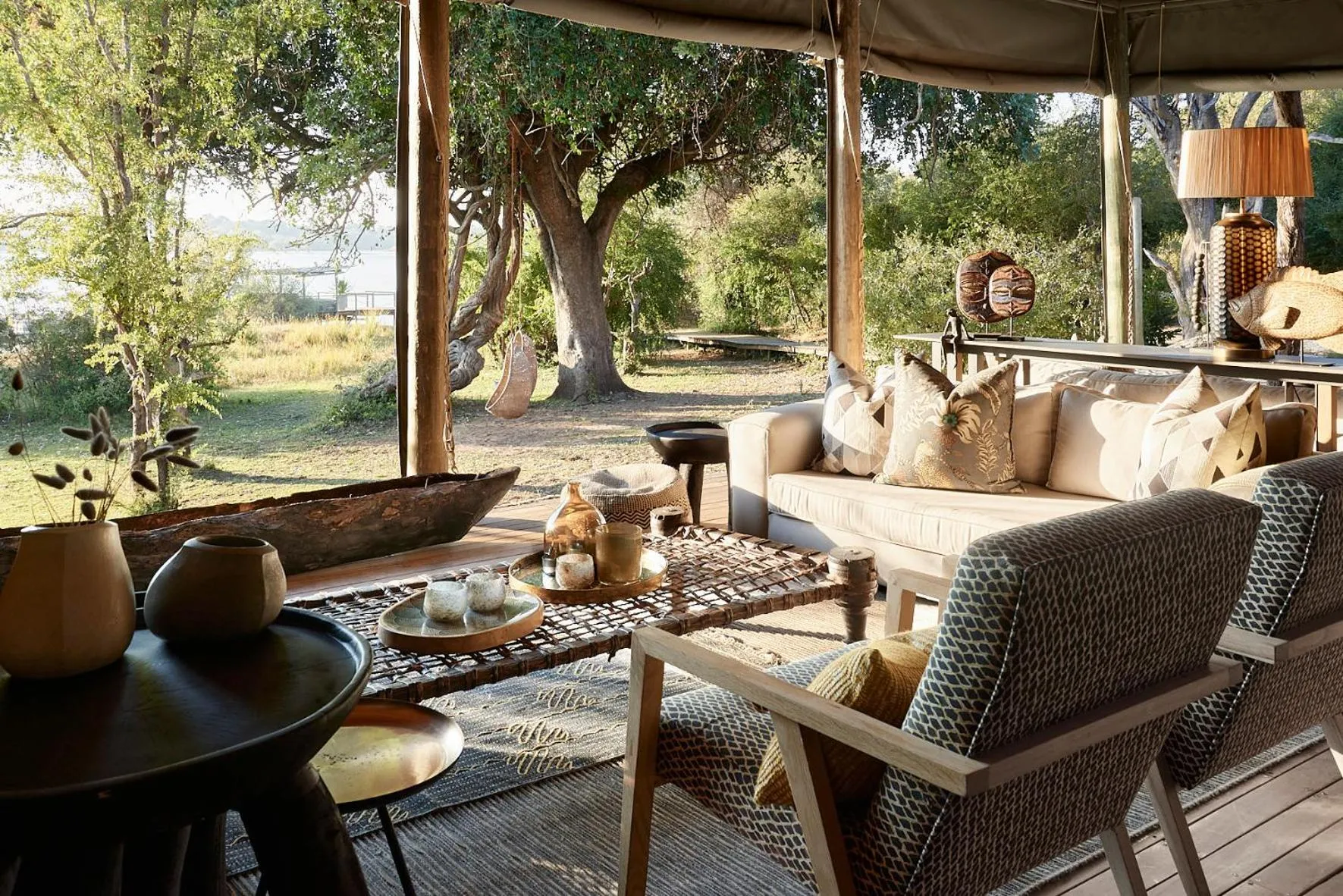 Property building in Victoria Falls River Lodge