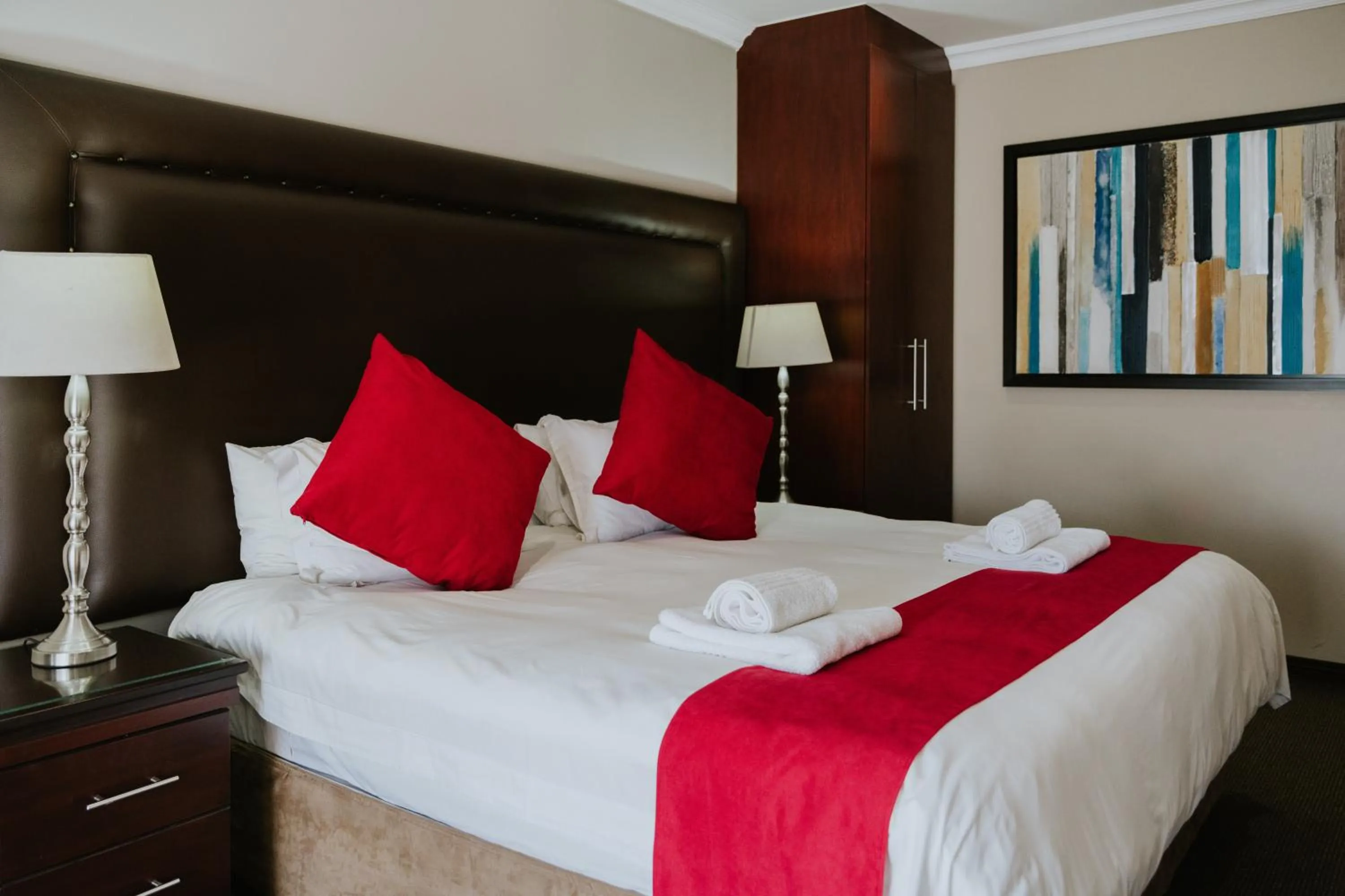 Bed in Le Grand Chateau Hotel