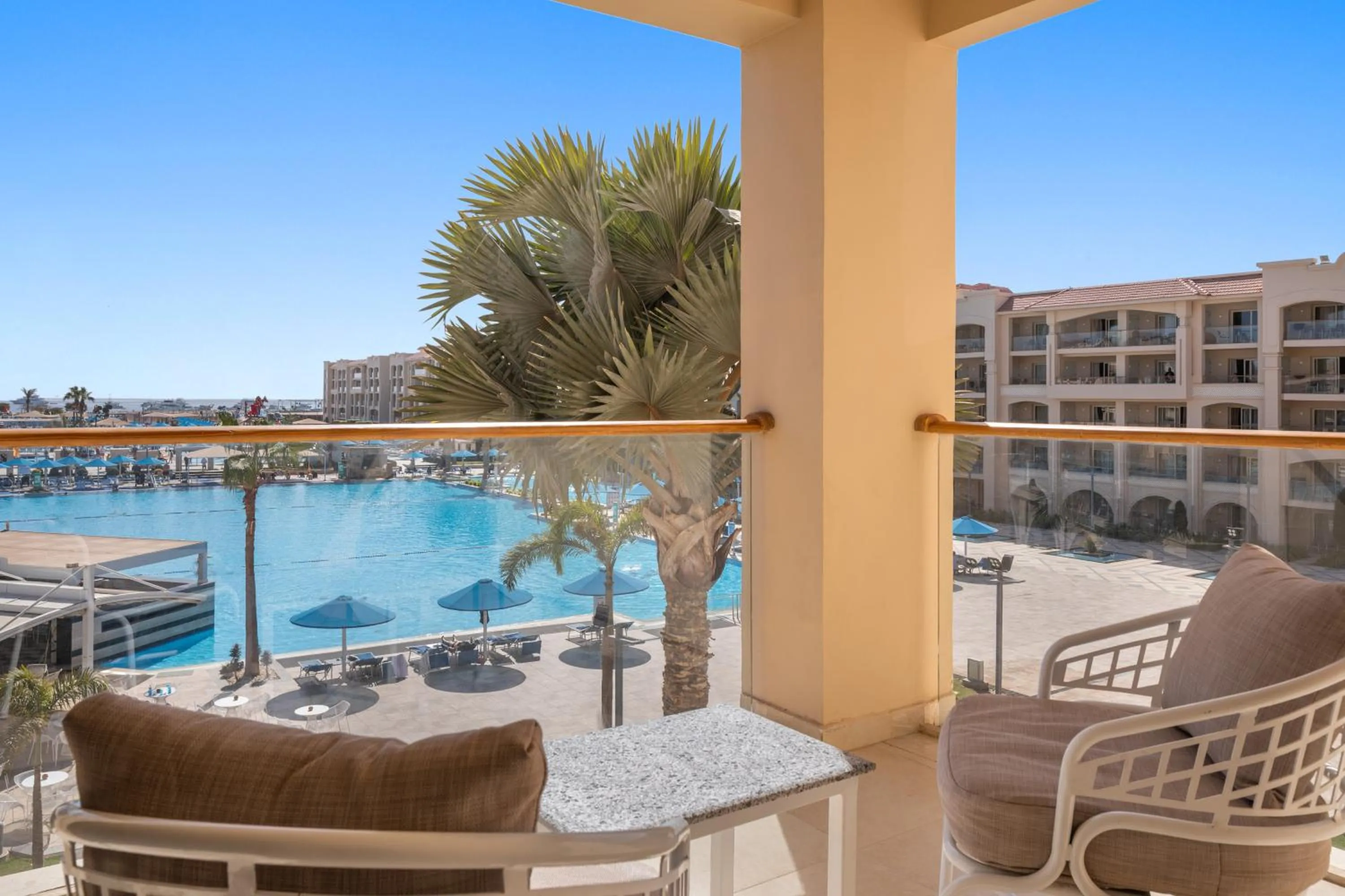 Balcony/Terrace in Pickalbatros White Beach Resort - Hurghada
