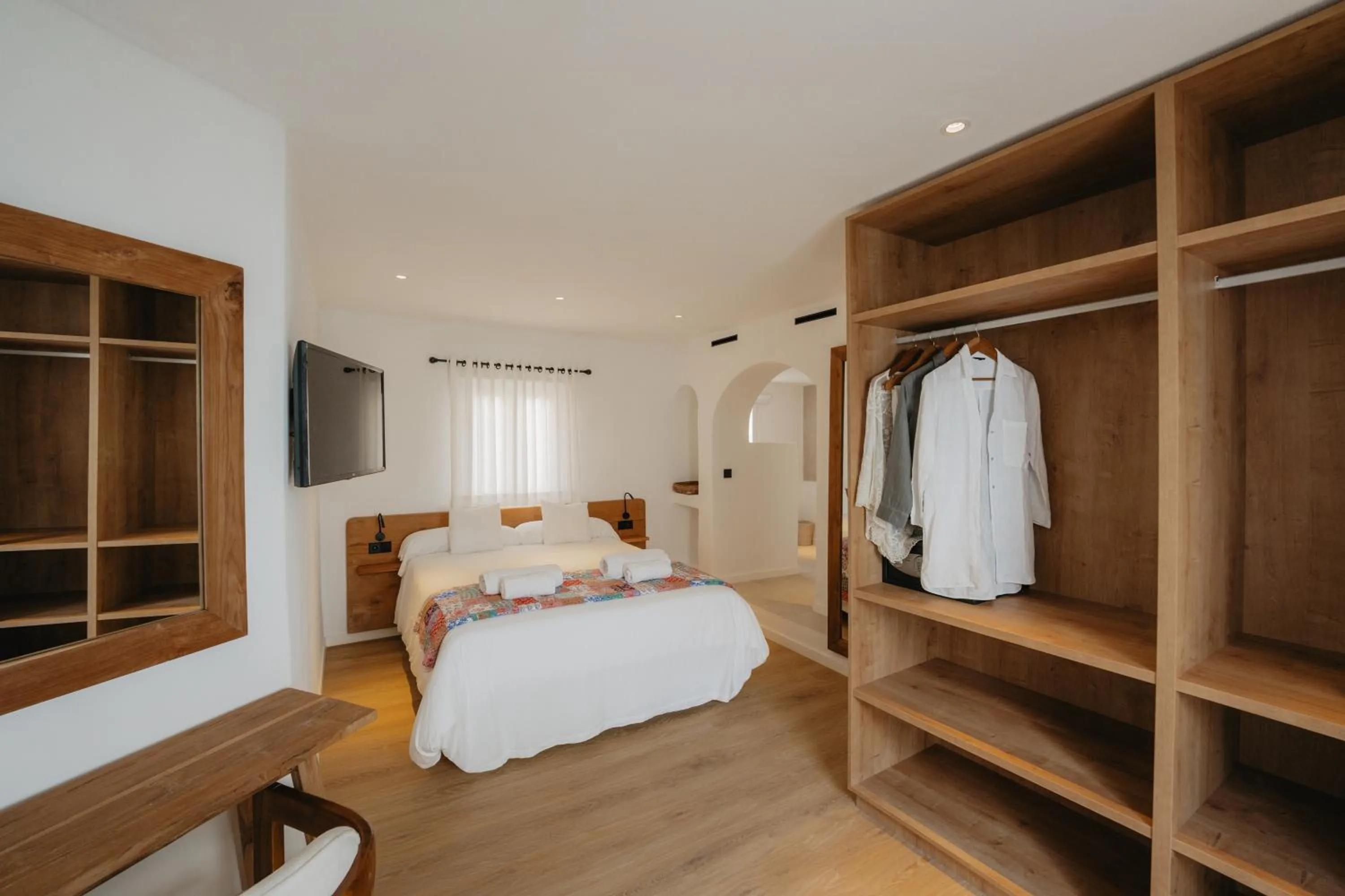 Bedroom, Bed in FERGUS Style Punta Arabi