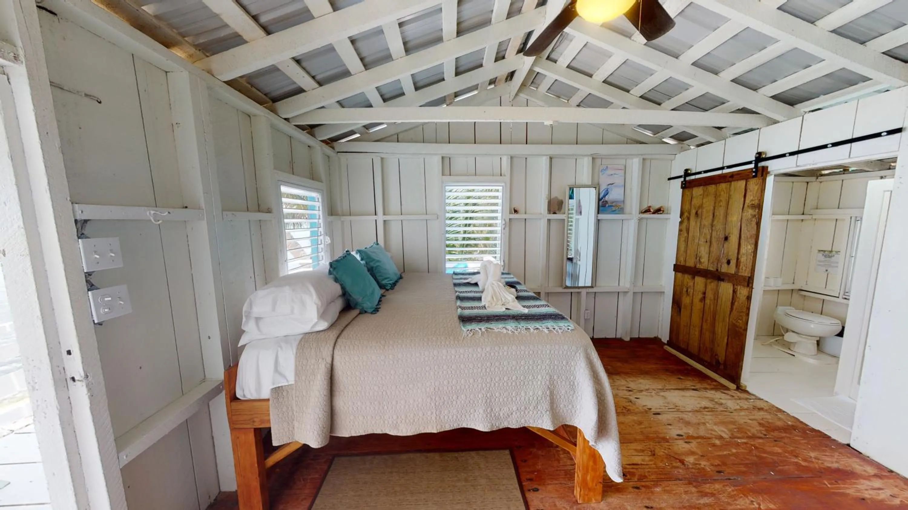 Bedroom, Bed in Ranguana Caye Cabanas