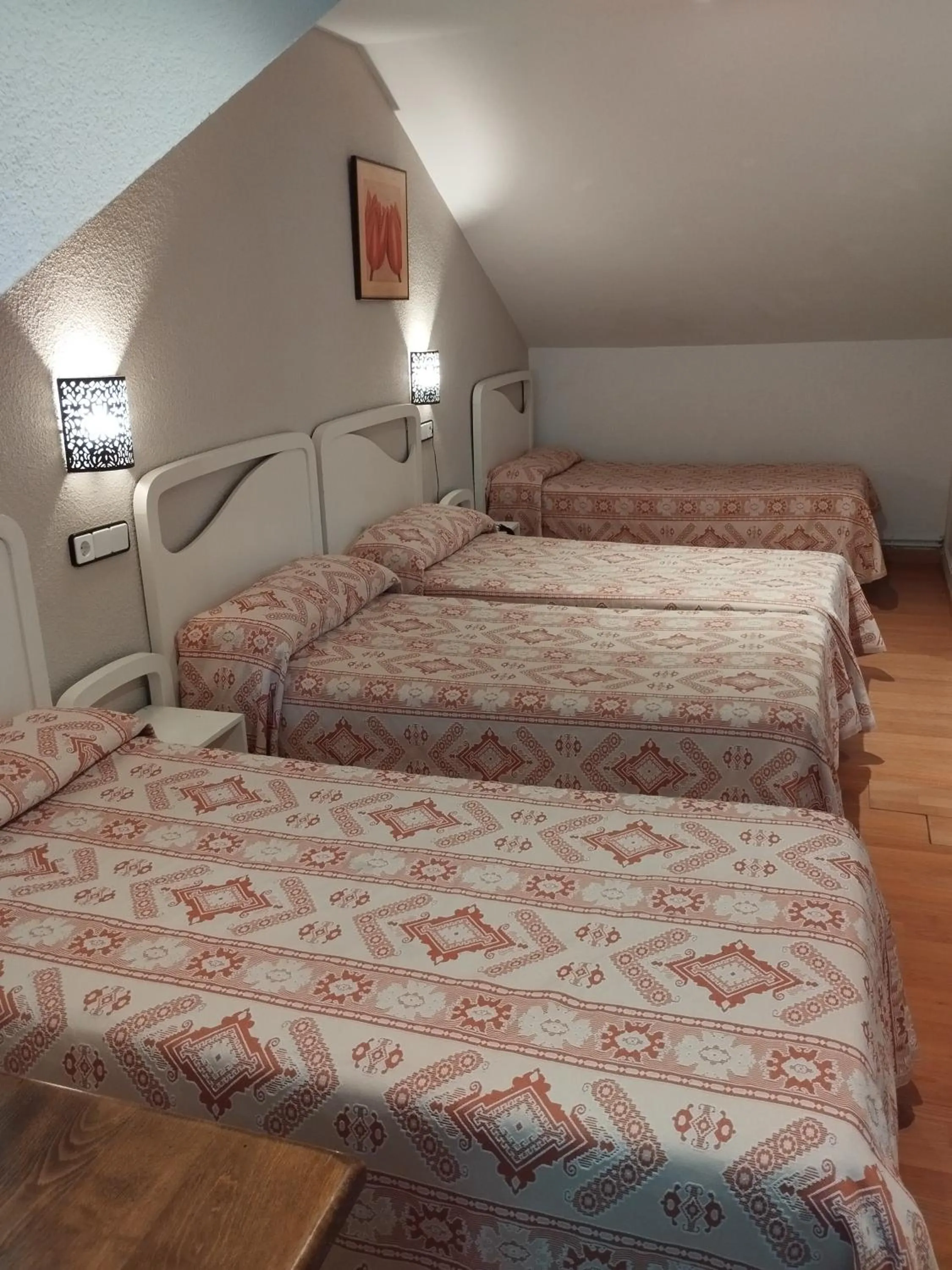 Bed in Hotel Los Hidalgos