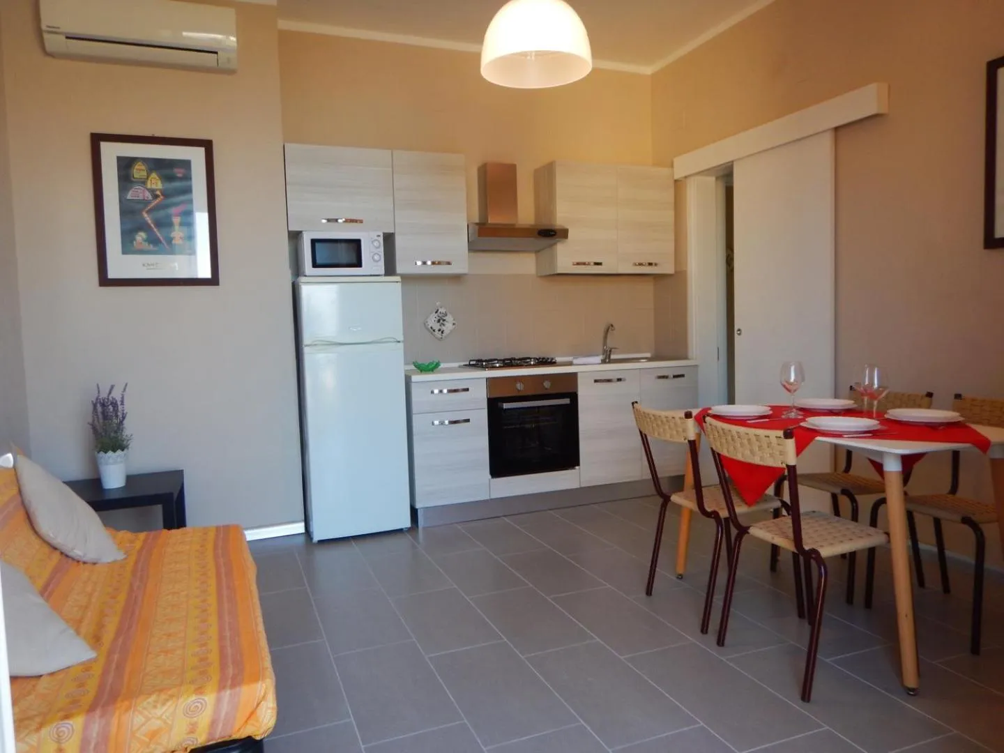 Kitchen or kitchenette in Ville Paola e Daniela