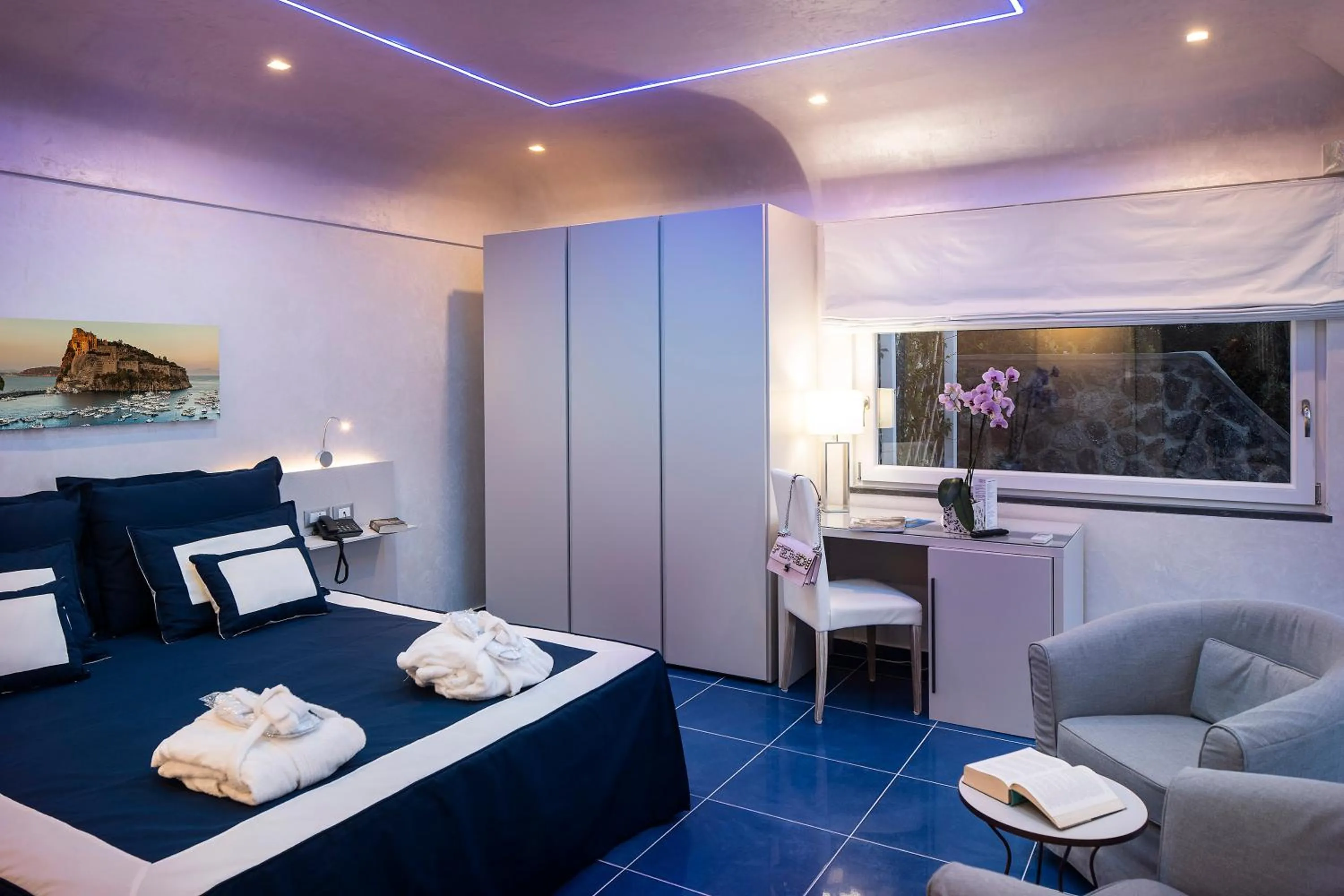 Sunset, Bed in Grifo Hotel Charme & SPA