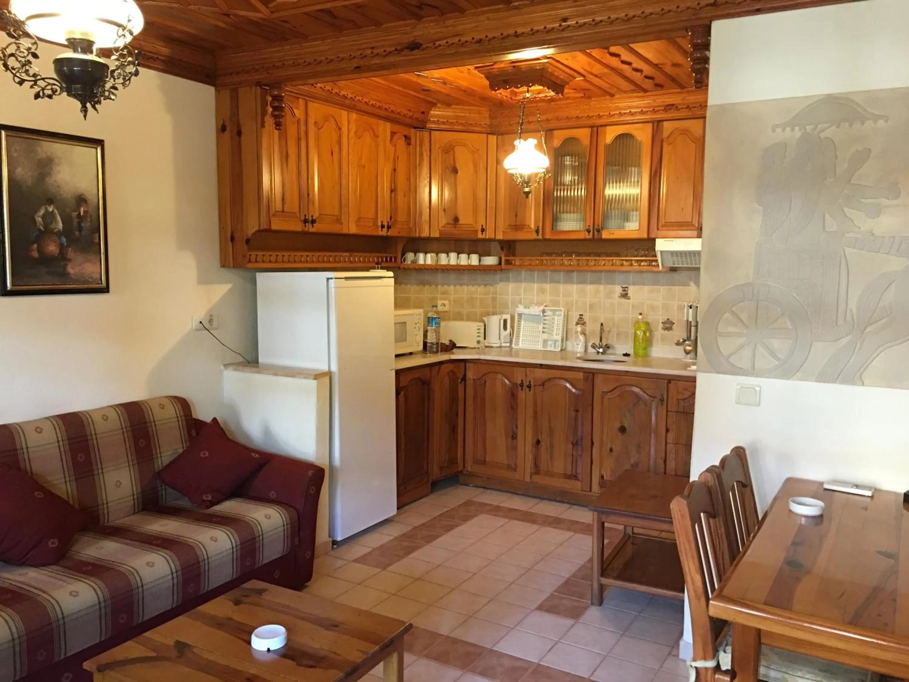 Kitchen or kitchenette in Asur Apart & Villa Asur