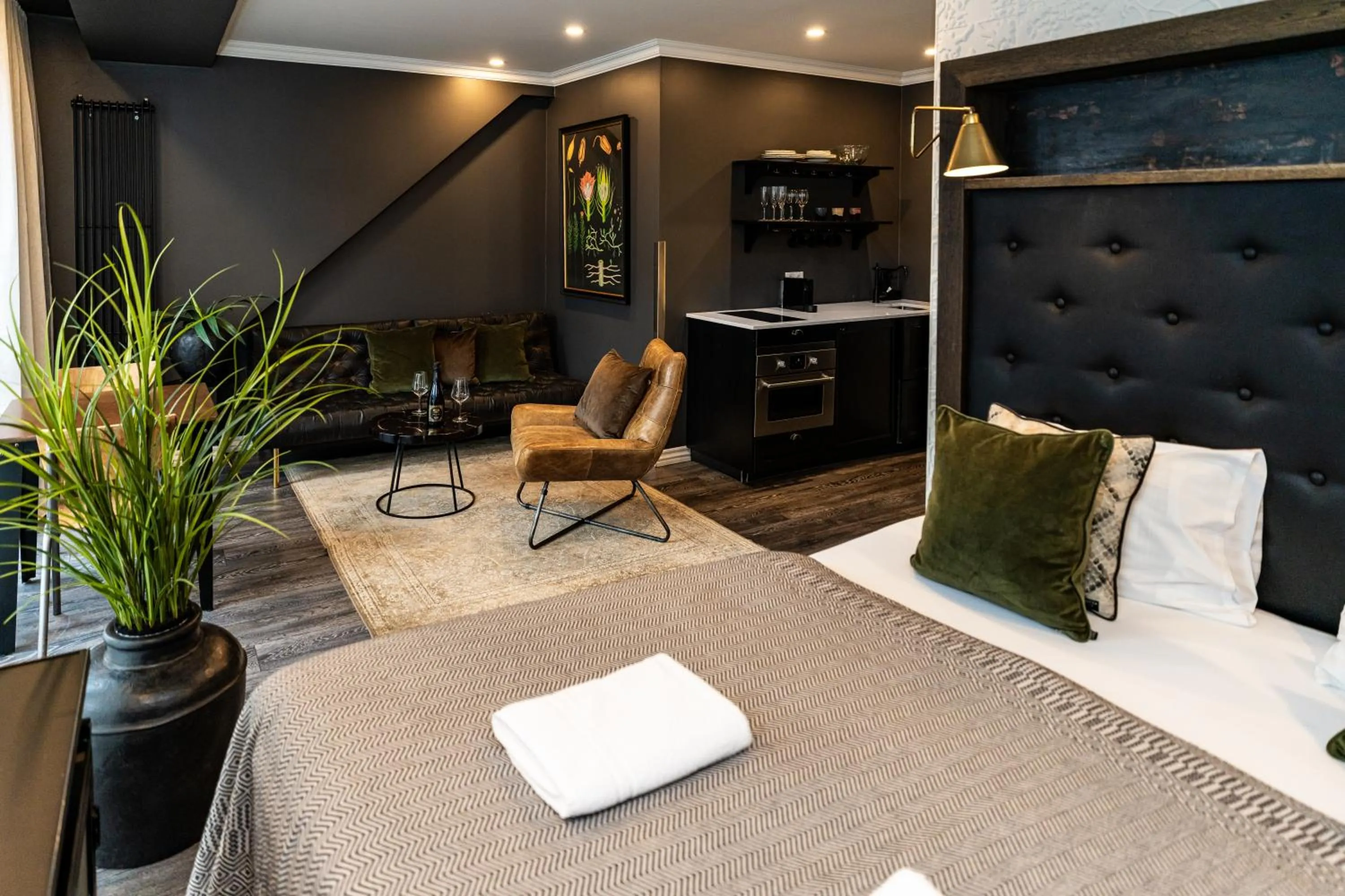 Kitchen or kitchenette in Vintage Apartment Hotel