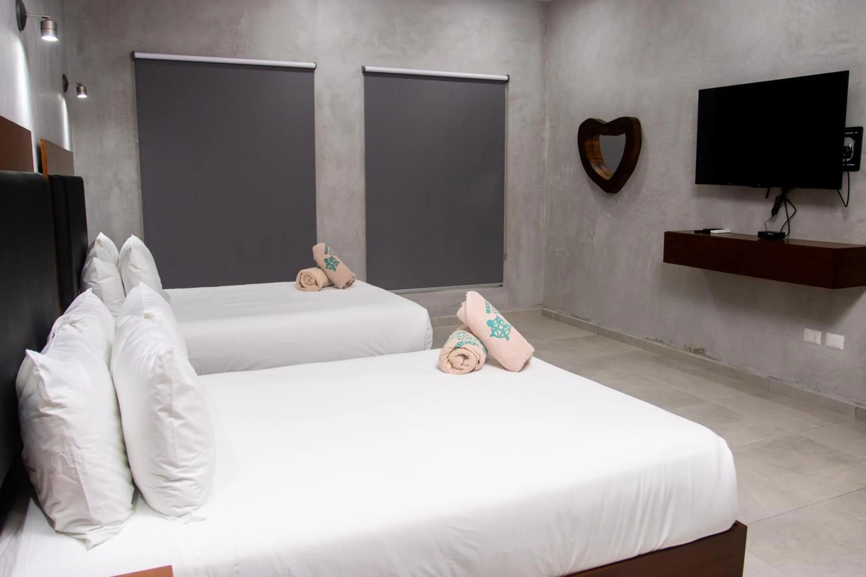 Bed in Hotel Casa Tortuga Tulum - Cenotes Park Inclusive