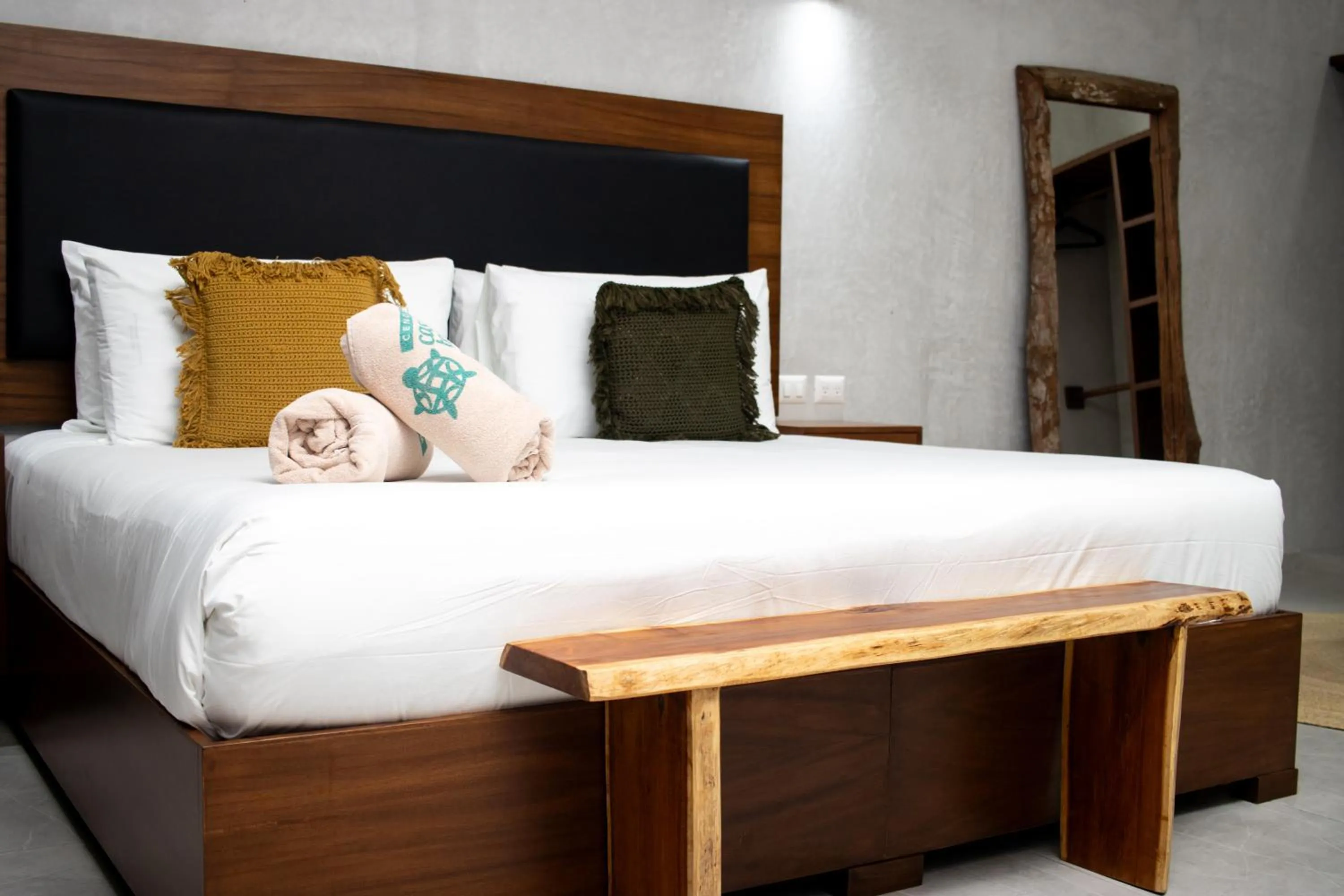 Bed in Hotel Casa Tortuga Tulum - Cenotes Park Inclusive