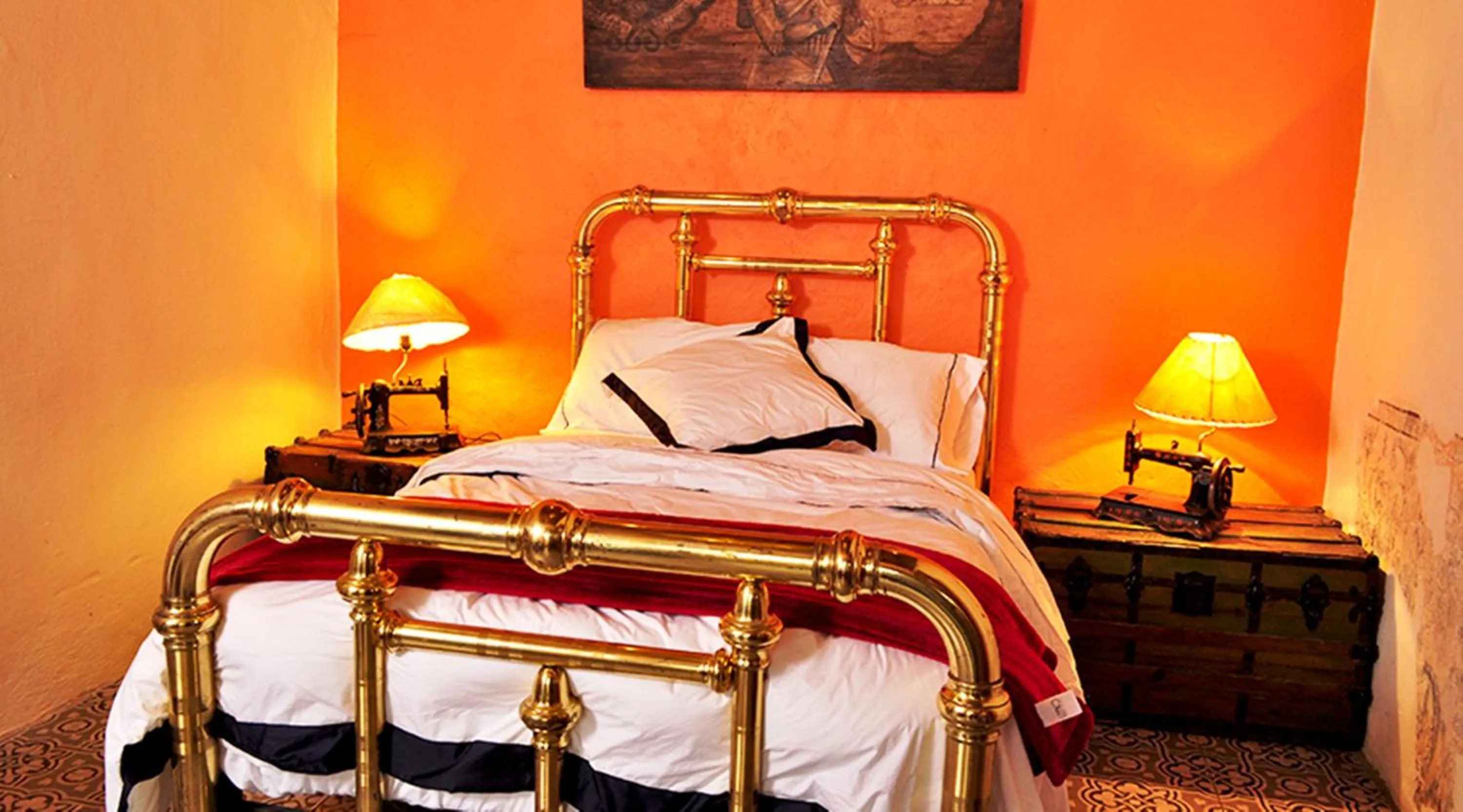 Patio, Bed in Hotel Boutique Posada XVII