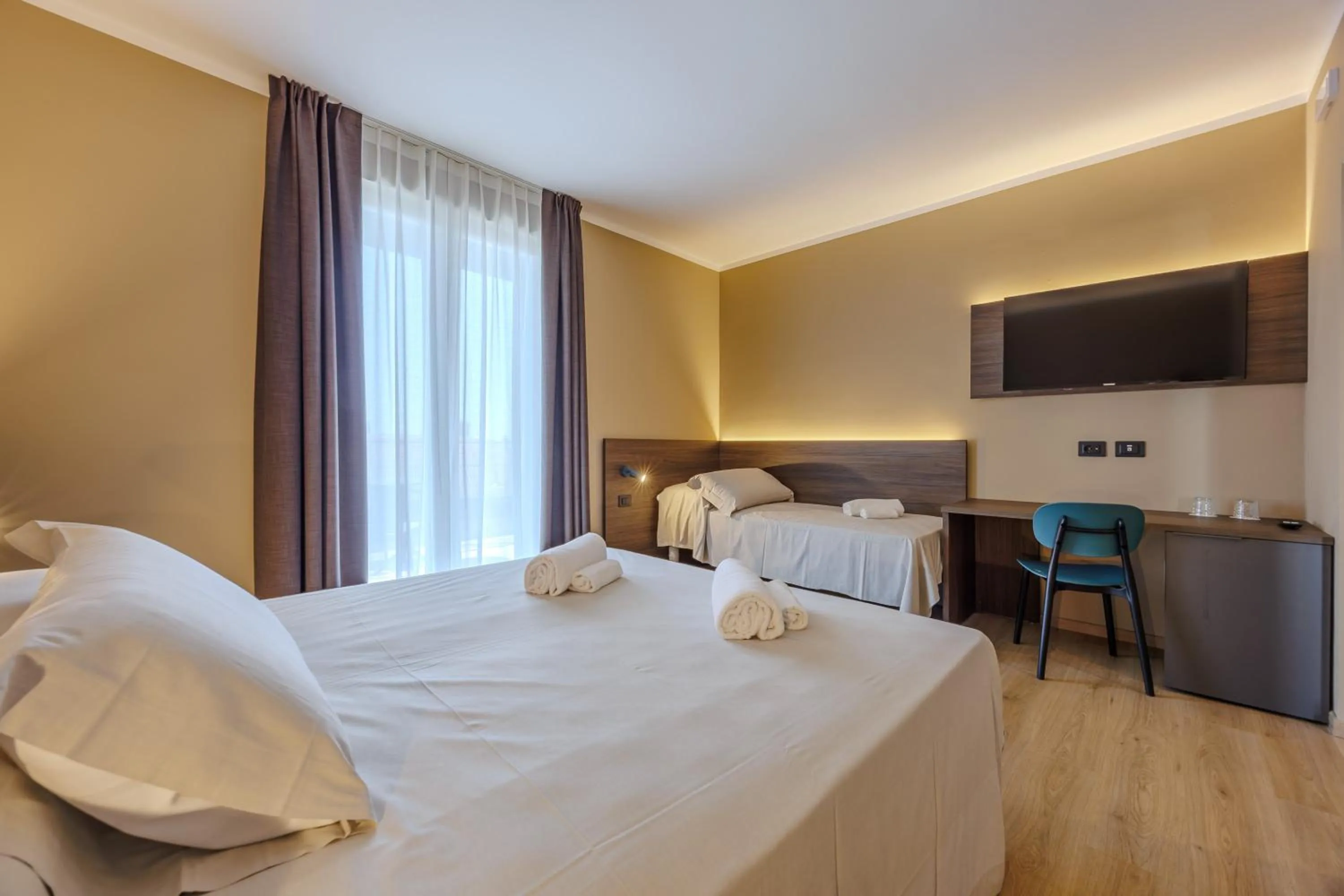 Bed in Hotel San Marco