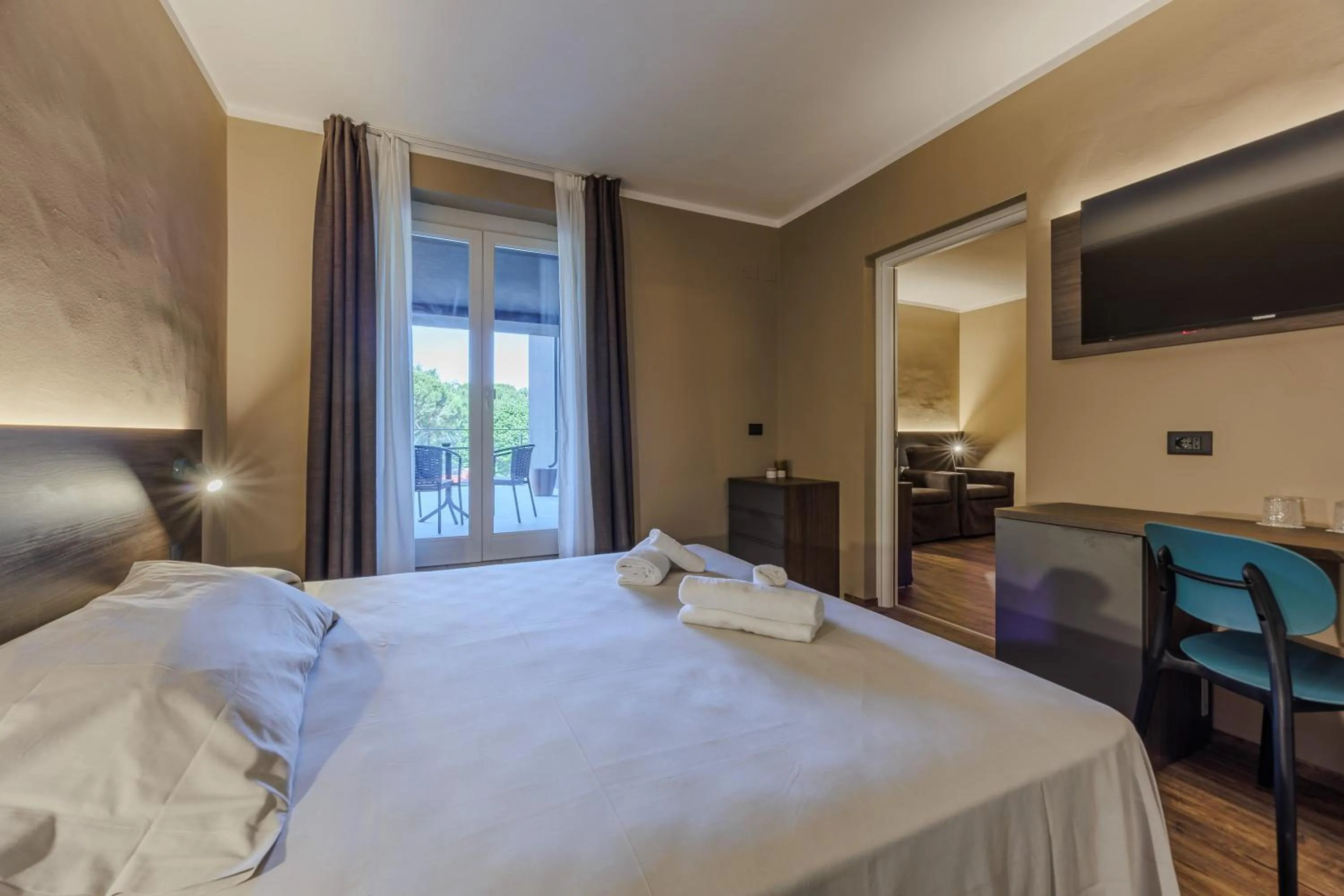 Bed in Hotel San Marco