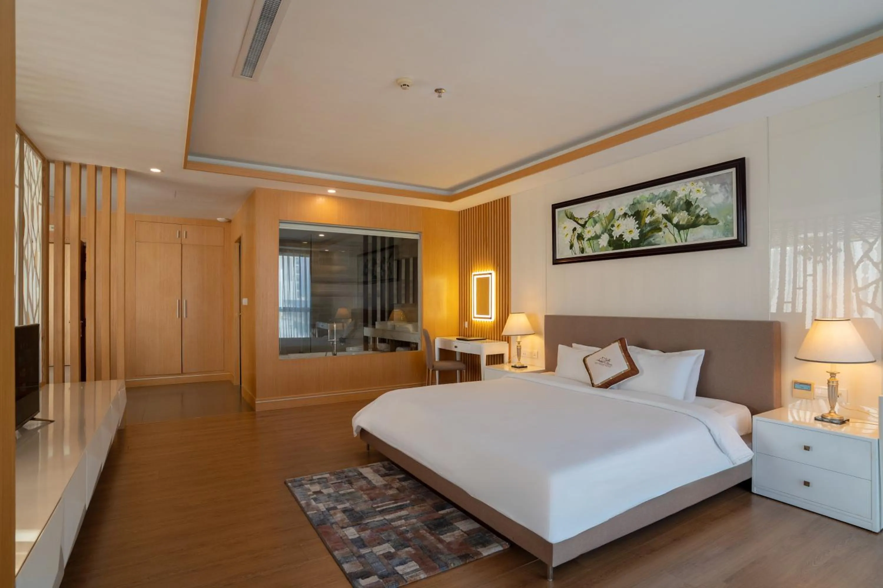 Bed in Stella Maris Nha Trang Hotel