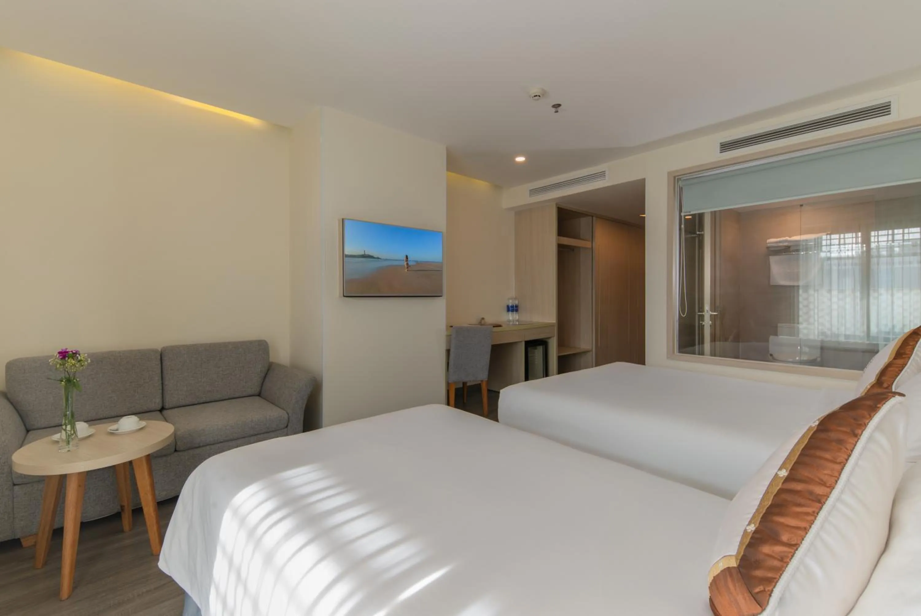 Bed in Stella Maris Nha Trang Hotel