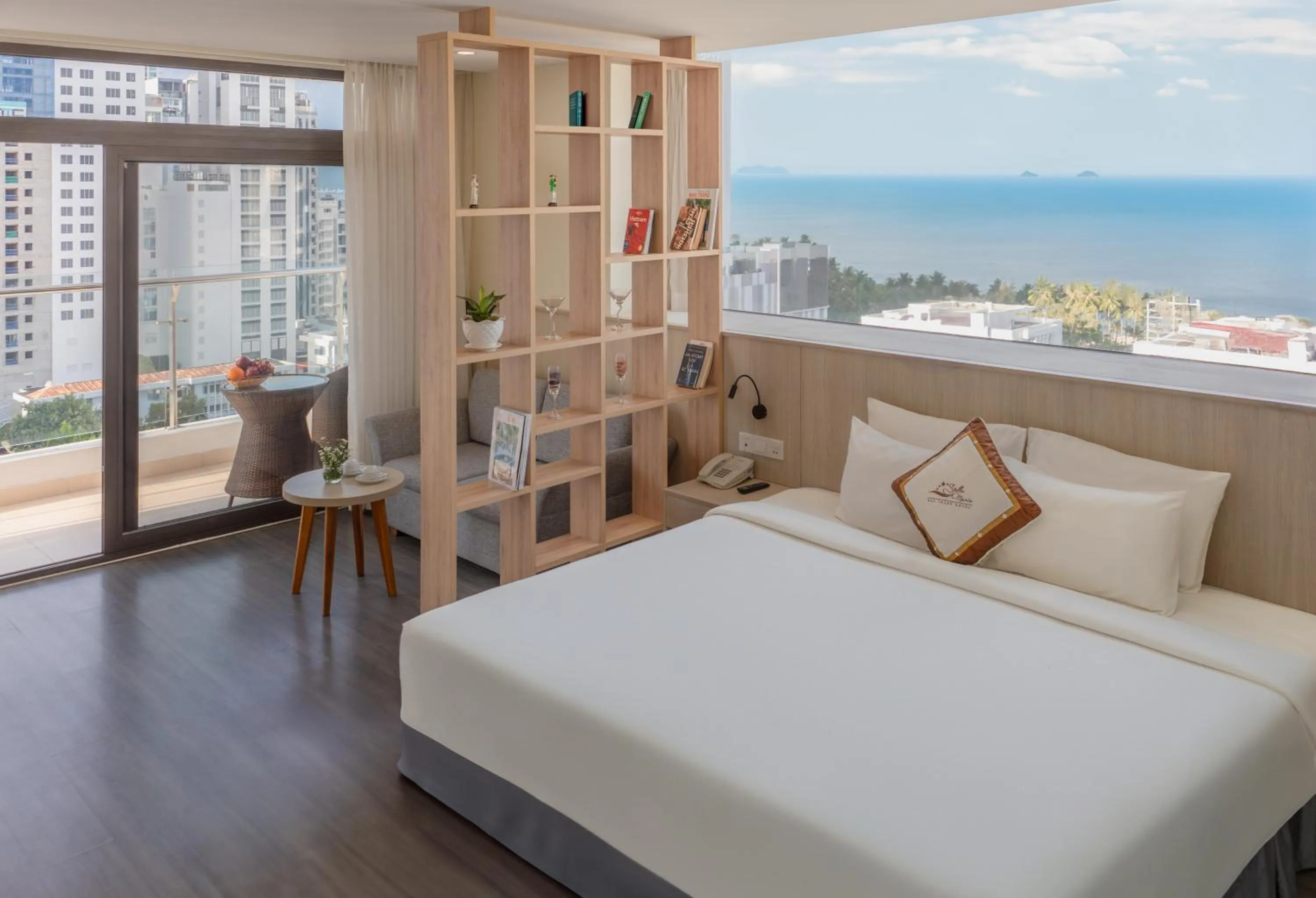 Bed in Stella Maris Nha Trang Hotel