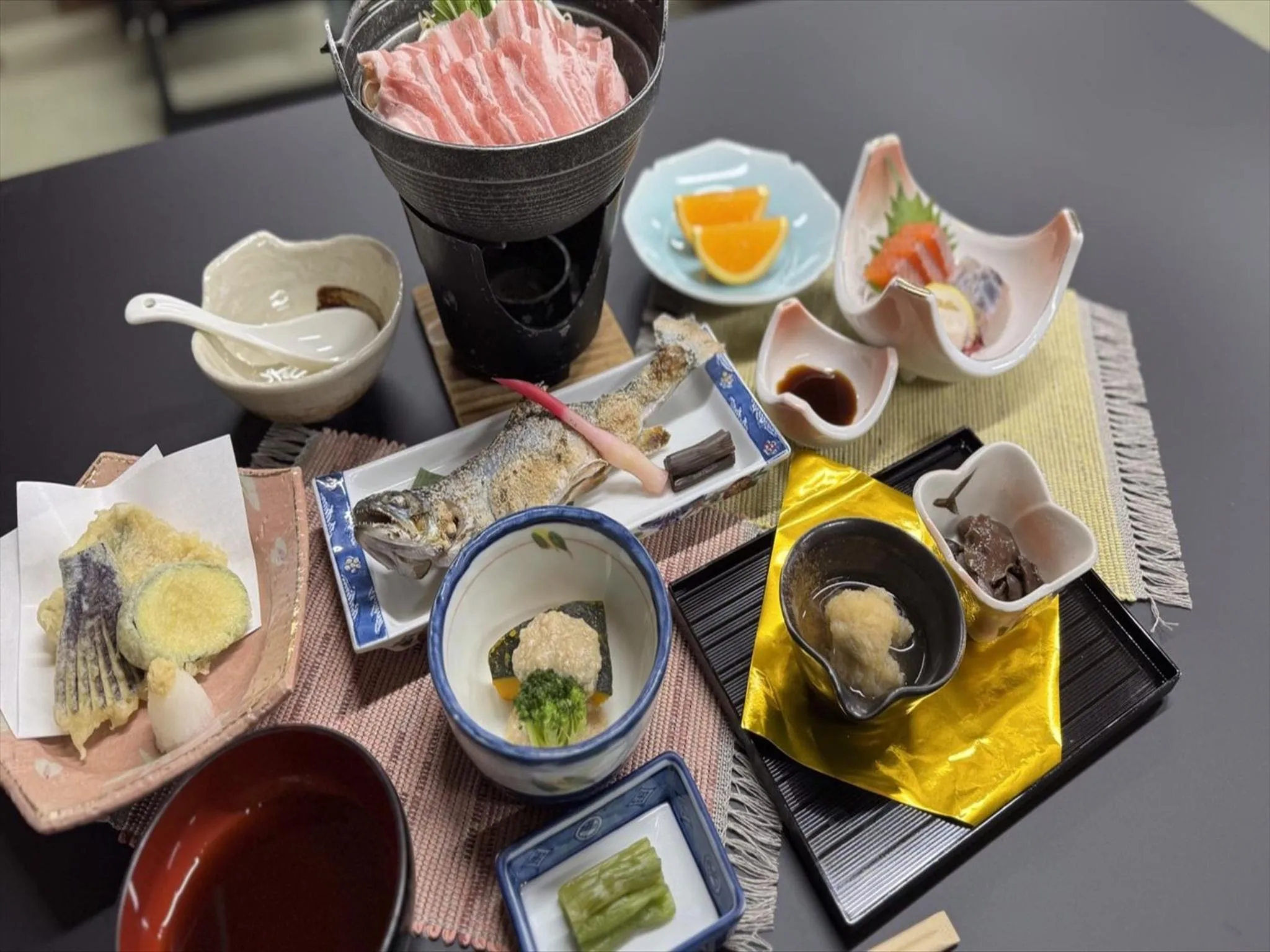 Dinner in Yachi Onsen