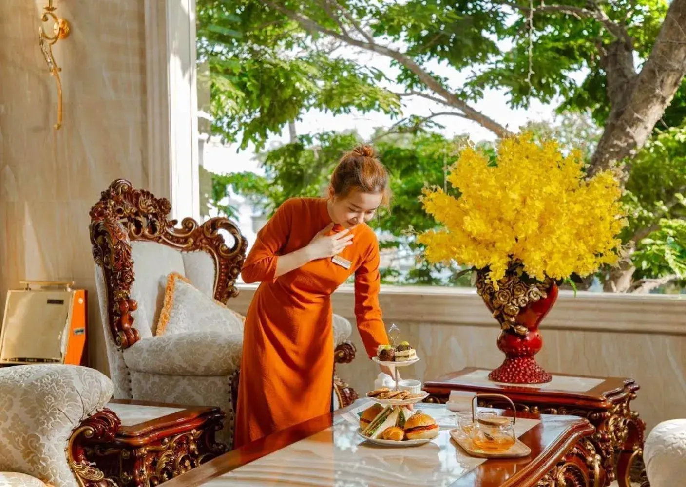 Lobby or reception in Riverside Hotel Quang Binh Lobby or reception in Riverside Hotel Quang Binh