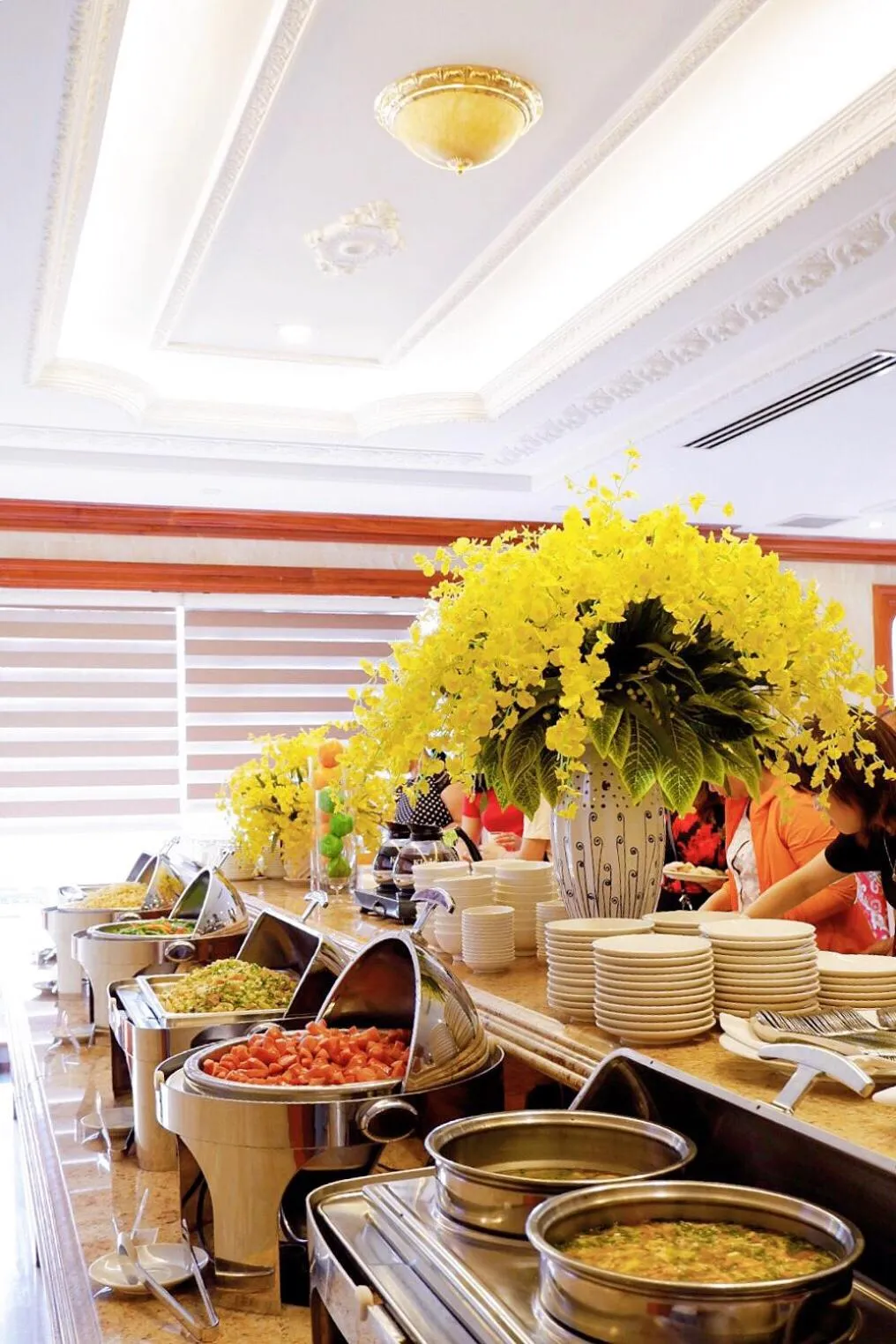 Continental breakfast in Riverside Hotel Quang Binh
