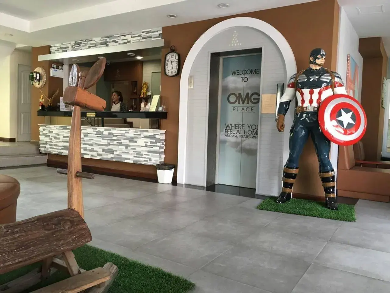 Lobby or reception in OMG Hotel Lobby or reception in OMG Hotel