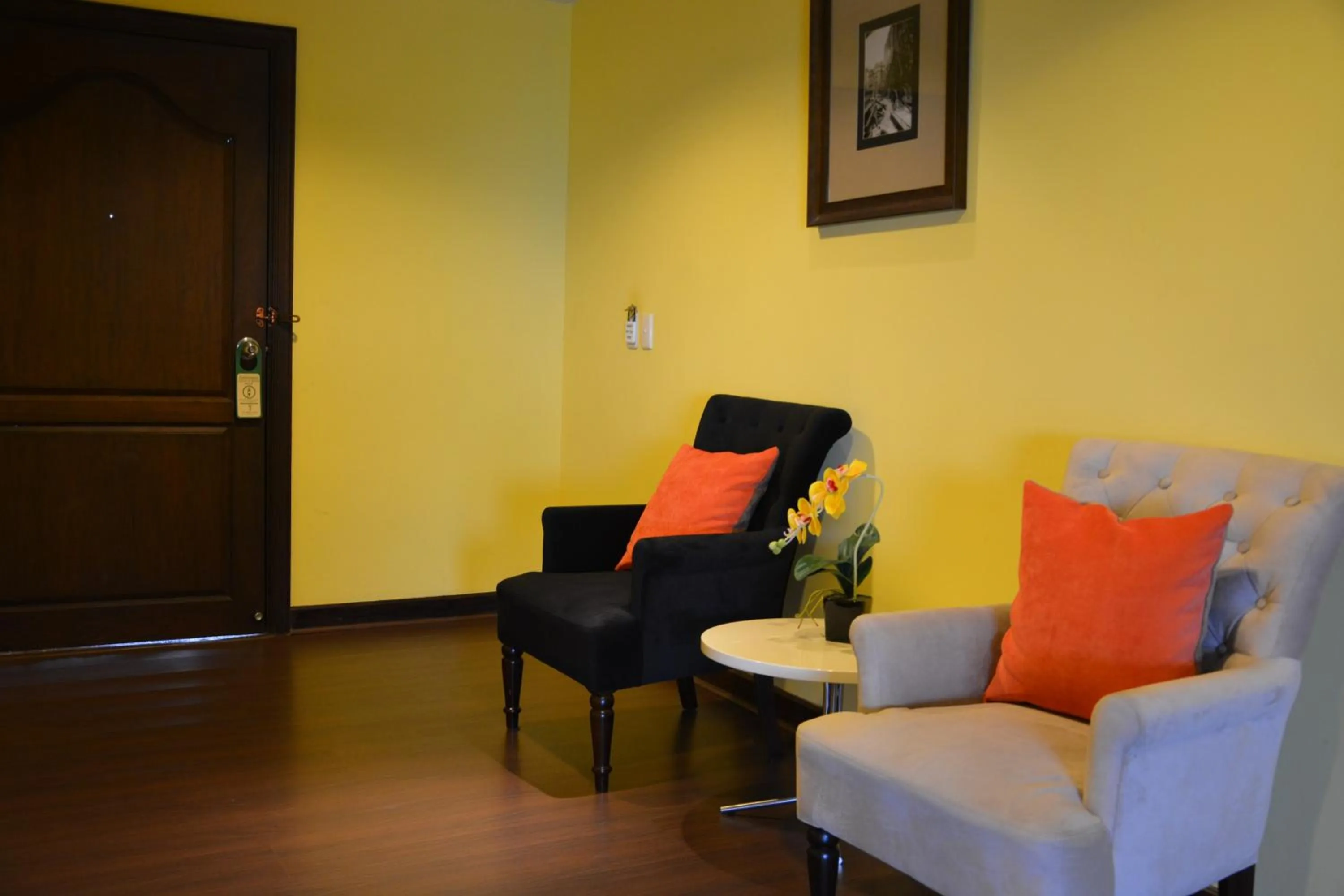 Seating area in Sir James Resort