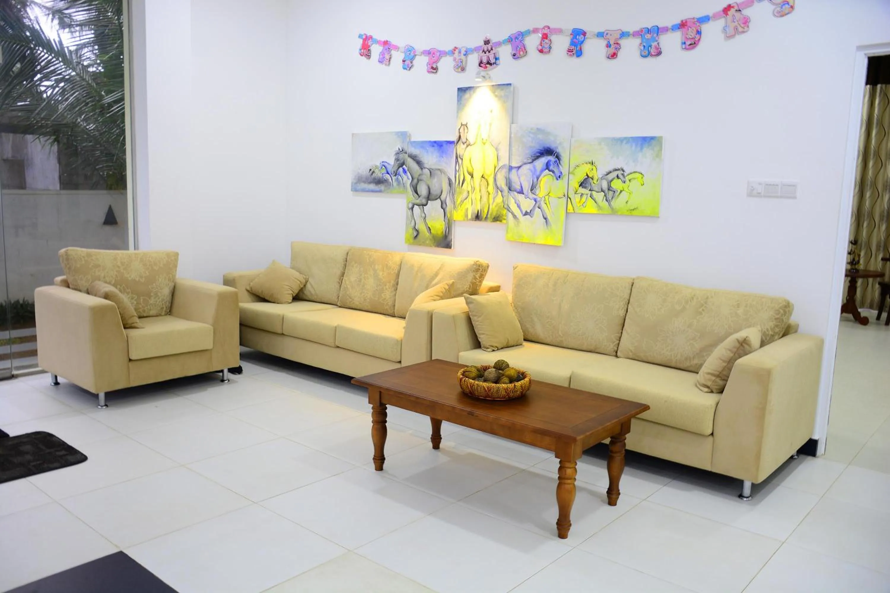 Living room in Ocean Villa Den