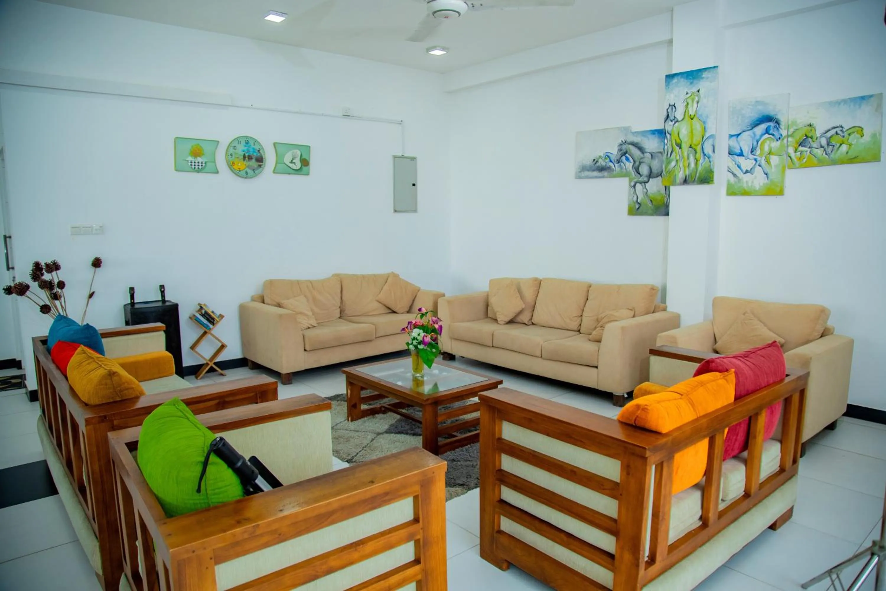 Seating area in Ocean Villa Den