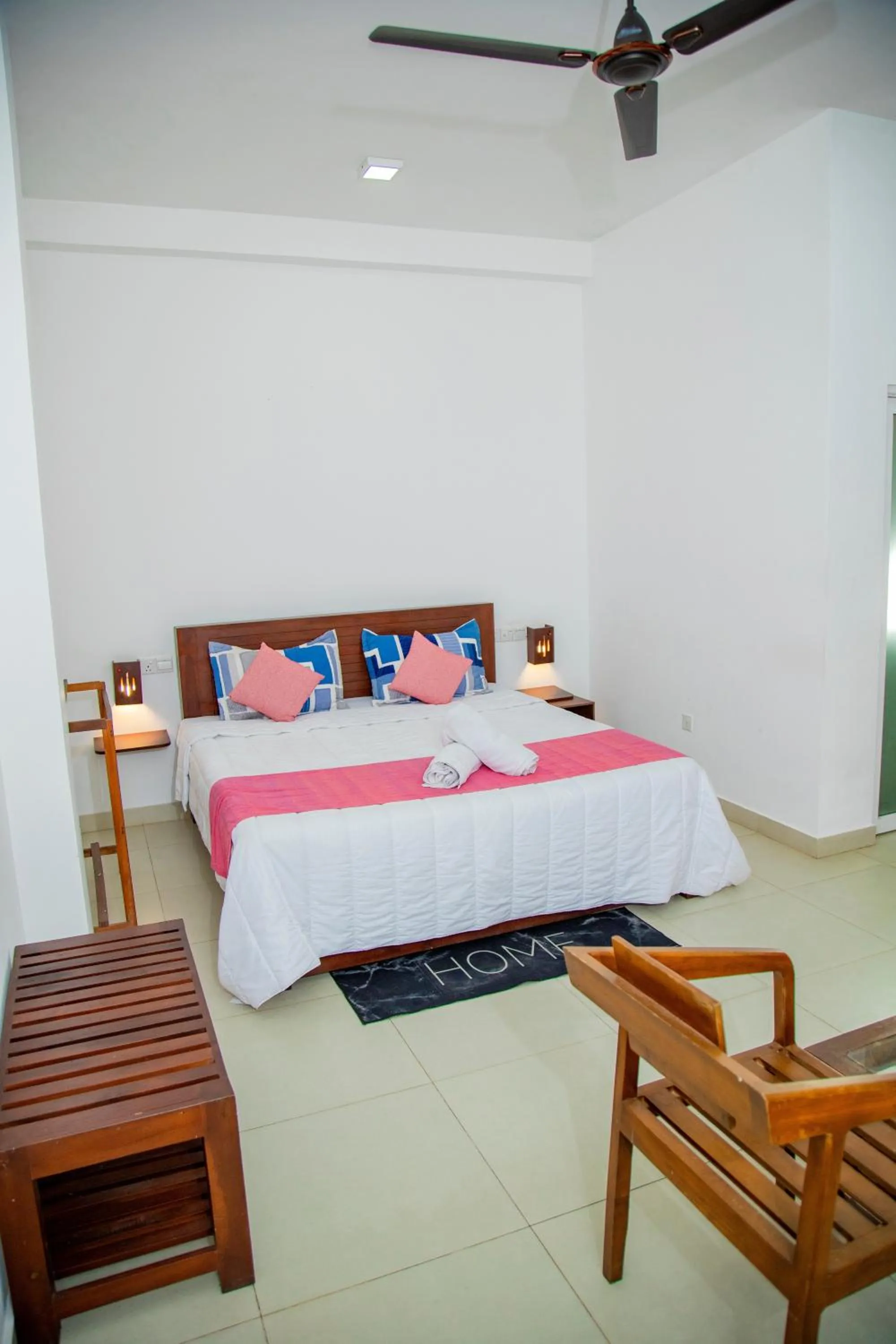 Bed in Ocean Villa Den