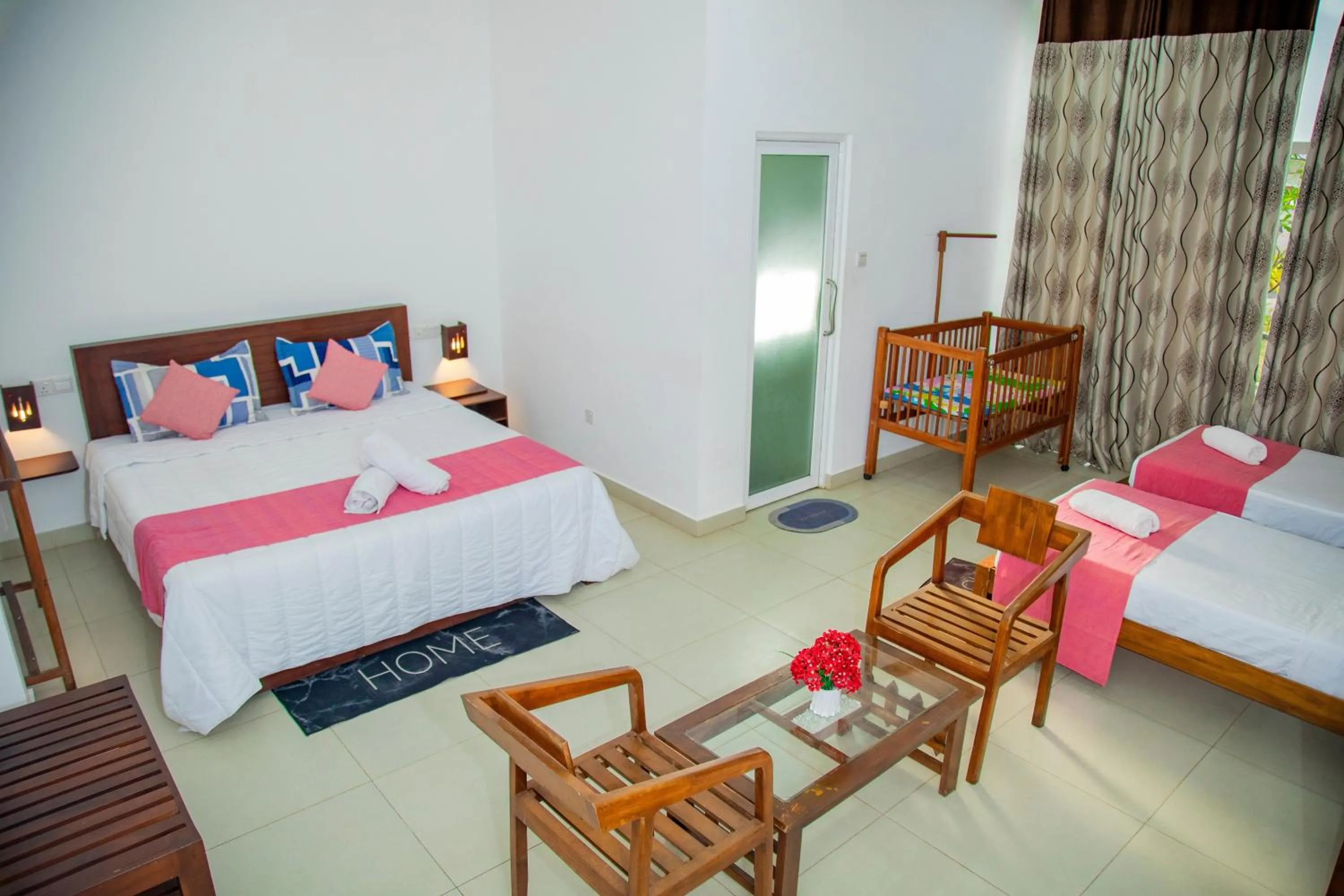 Bed in Ocean Villa Den