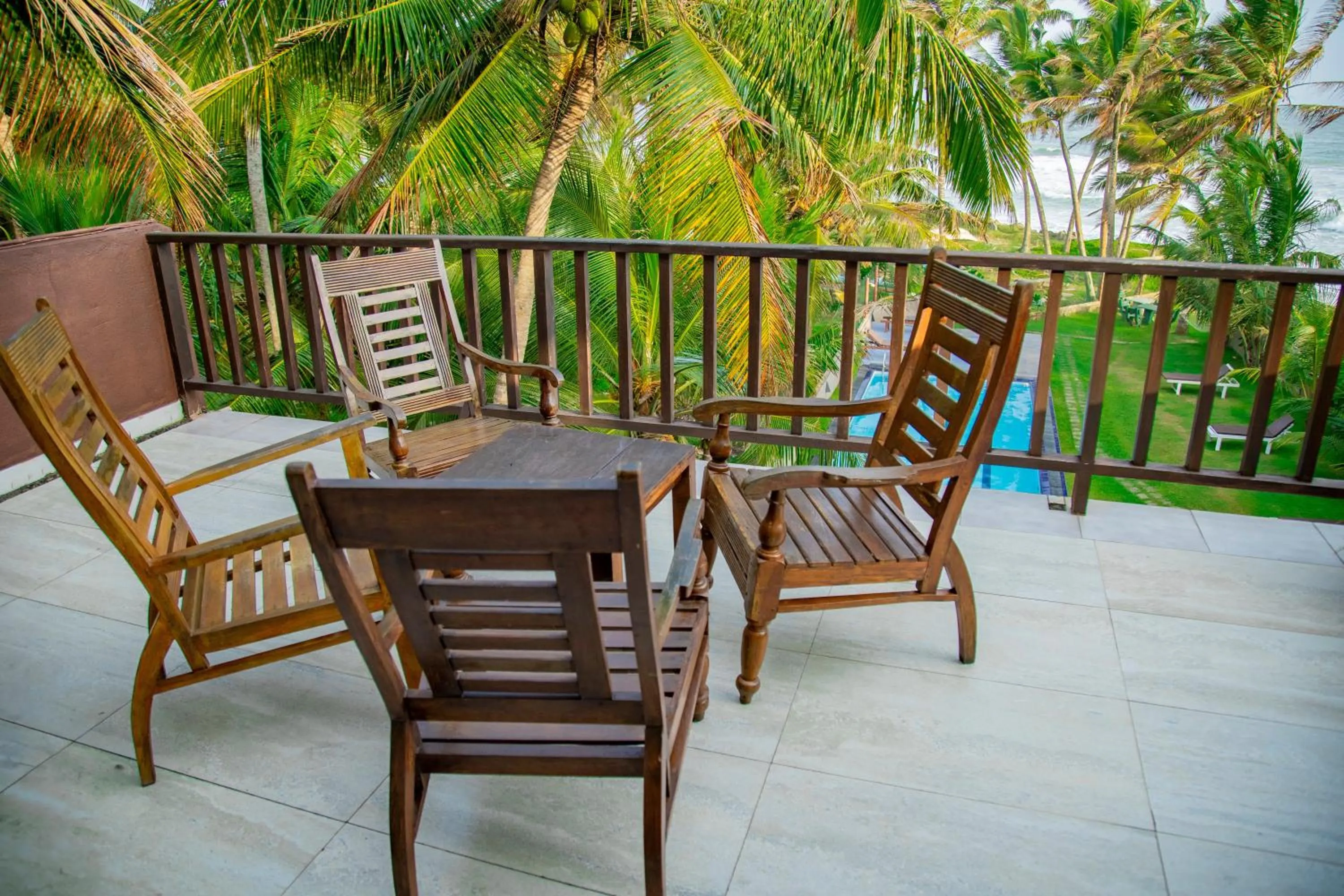 Balcony/Terrace in Ocean Villa Den
