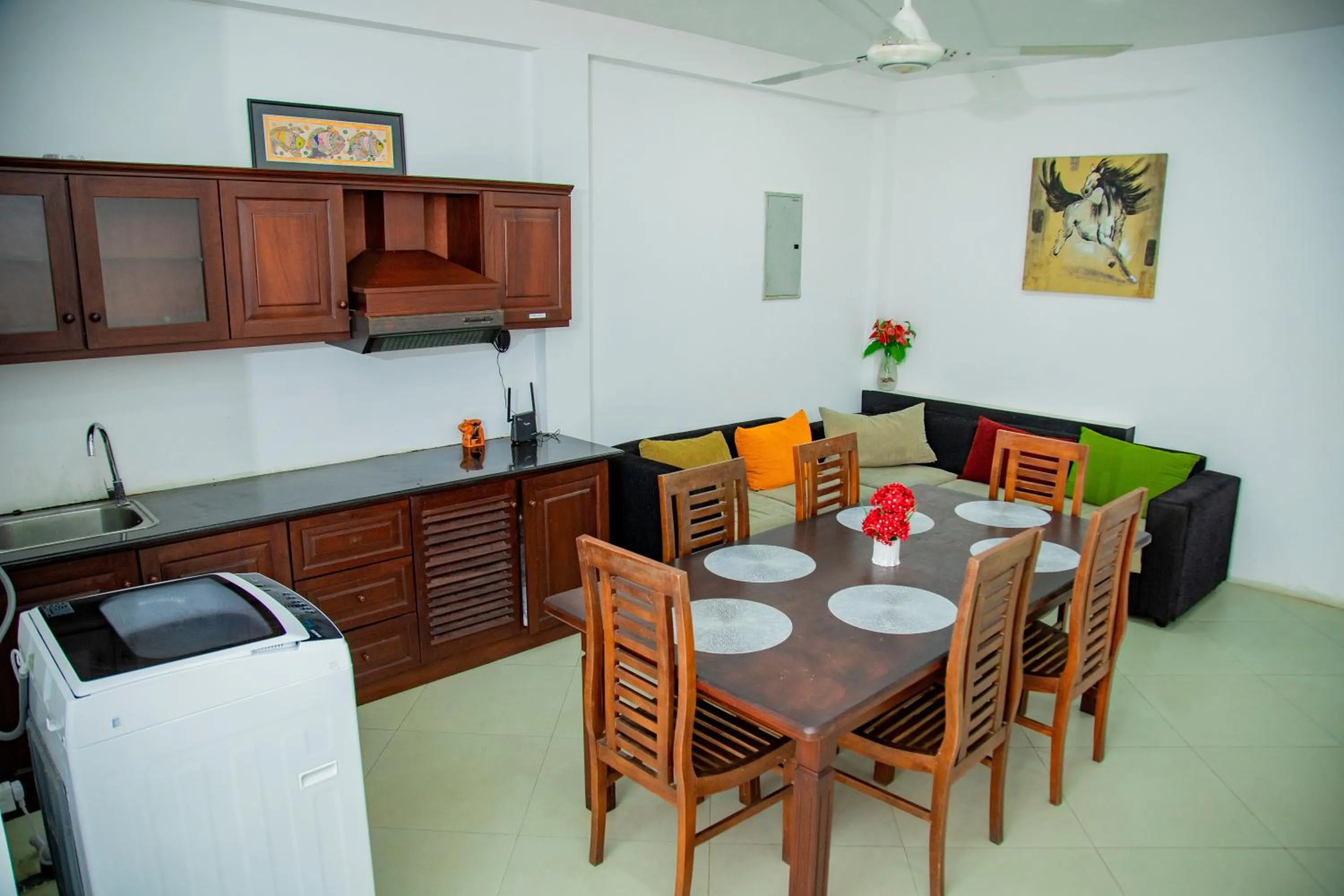 Kitchen or kitchenette in Ocean Villa Den