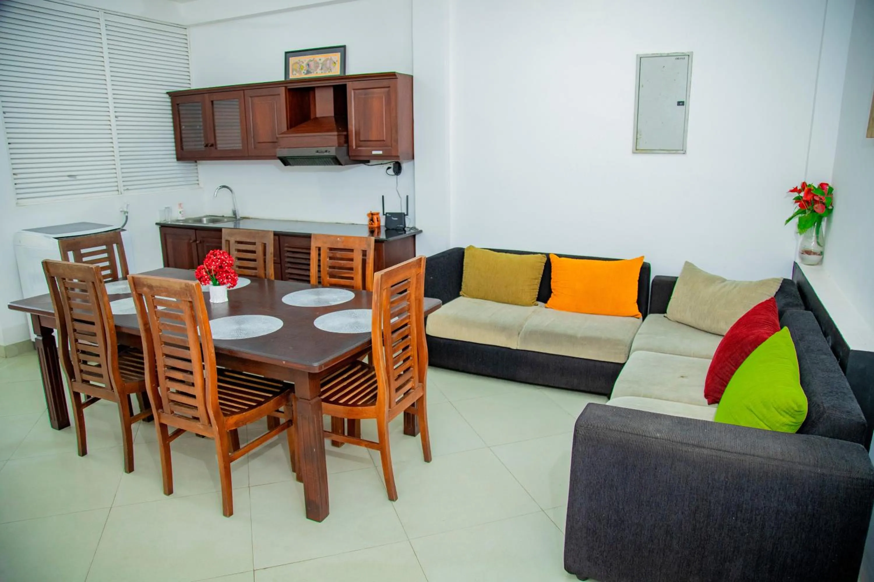 Seating area in Ocean Villa Den