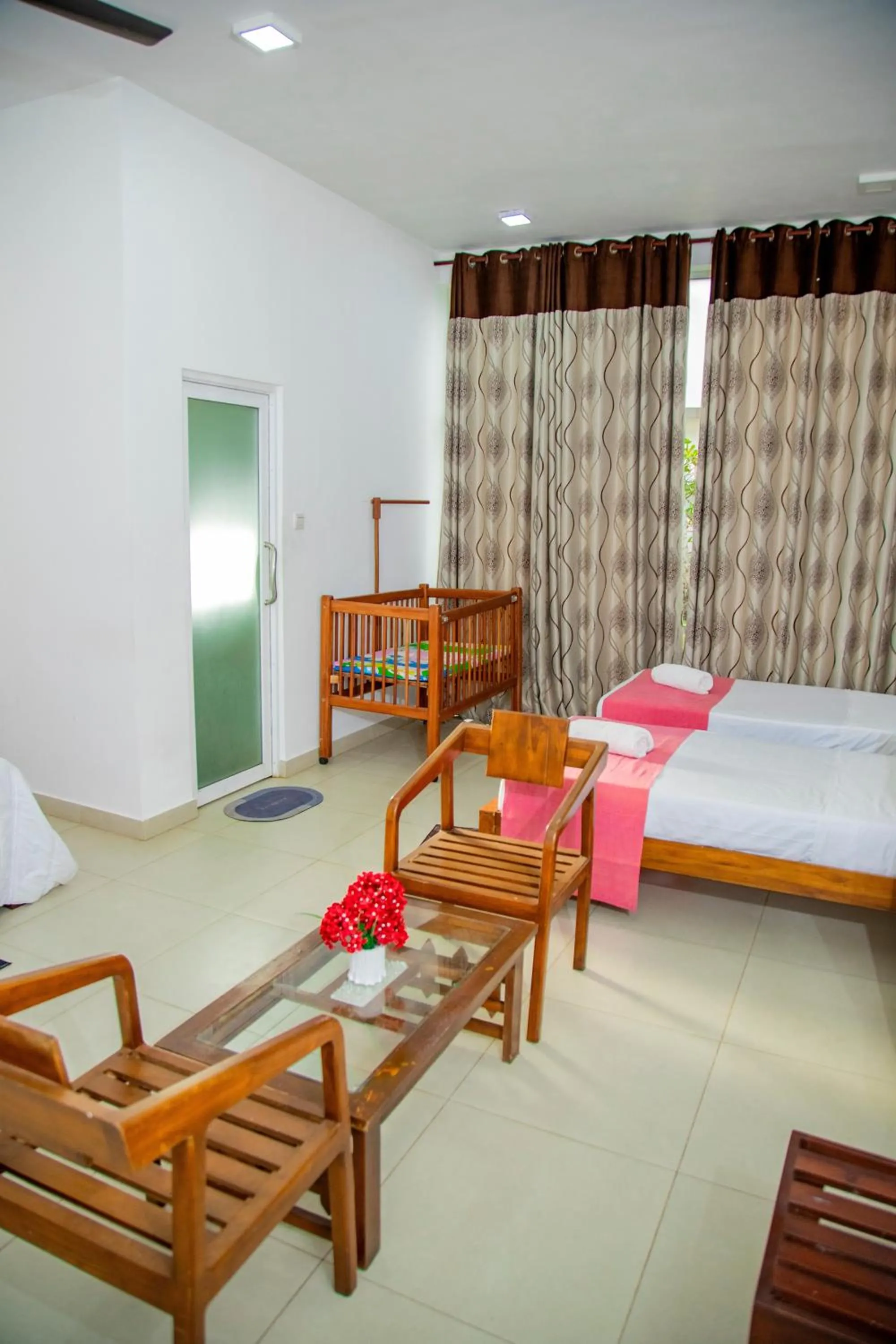Bed in Ocean Villa Den
