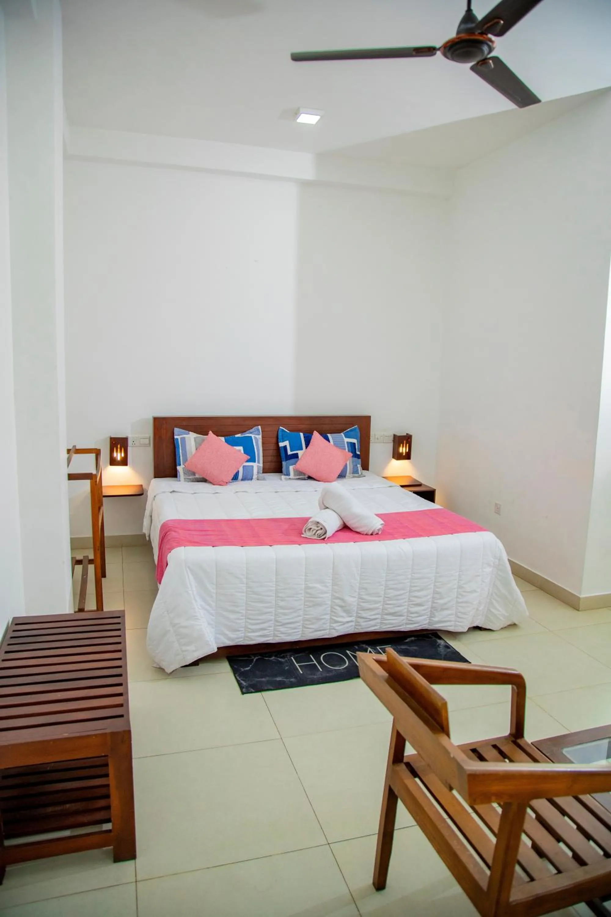 Bed in Ocean Villa Den
