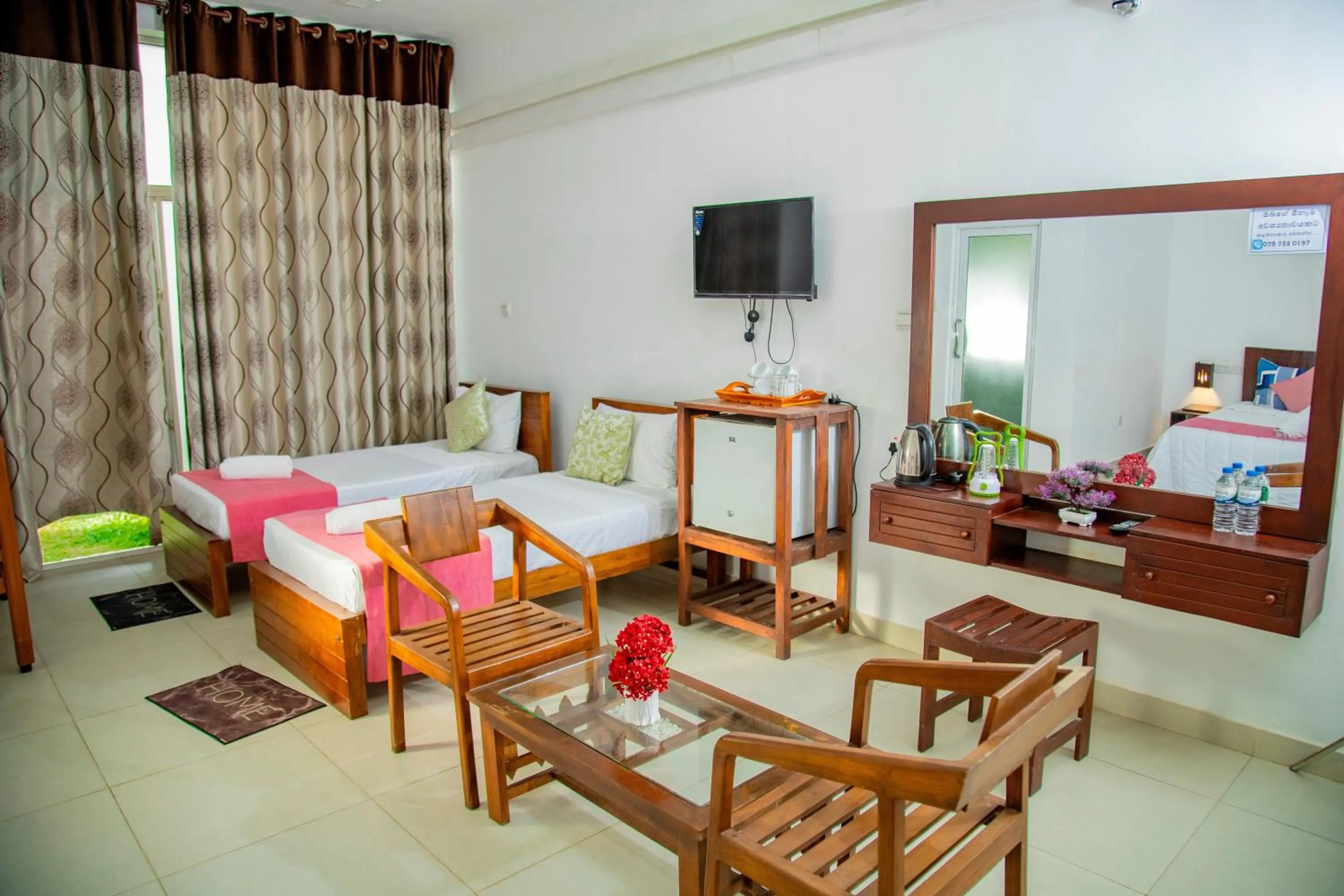 Bed in Ocean Villa Den