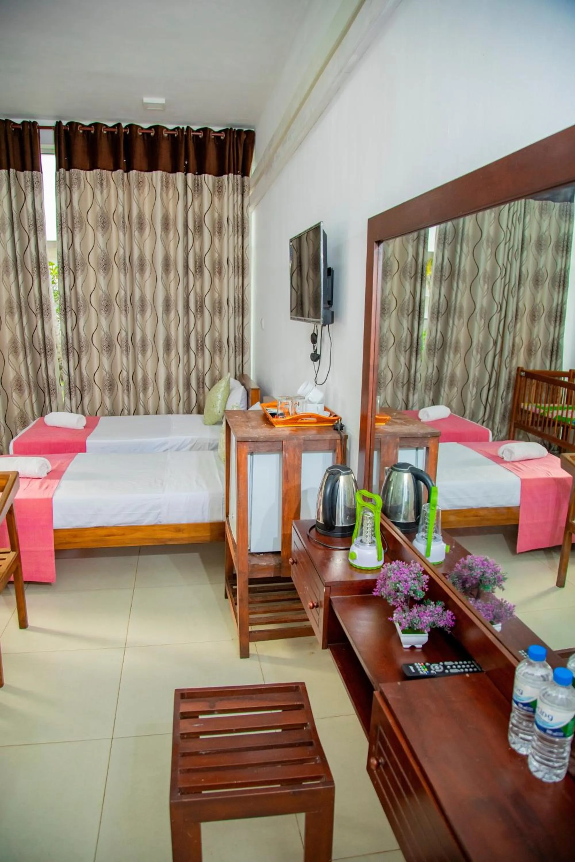 Bed in Ocean Villa Den