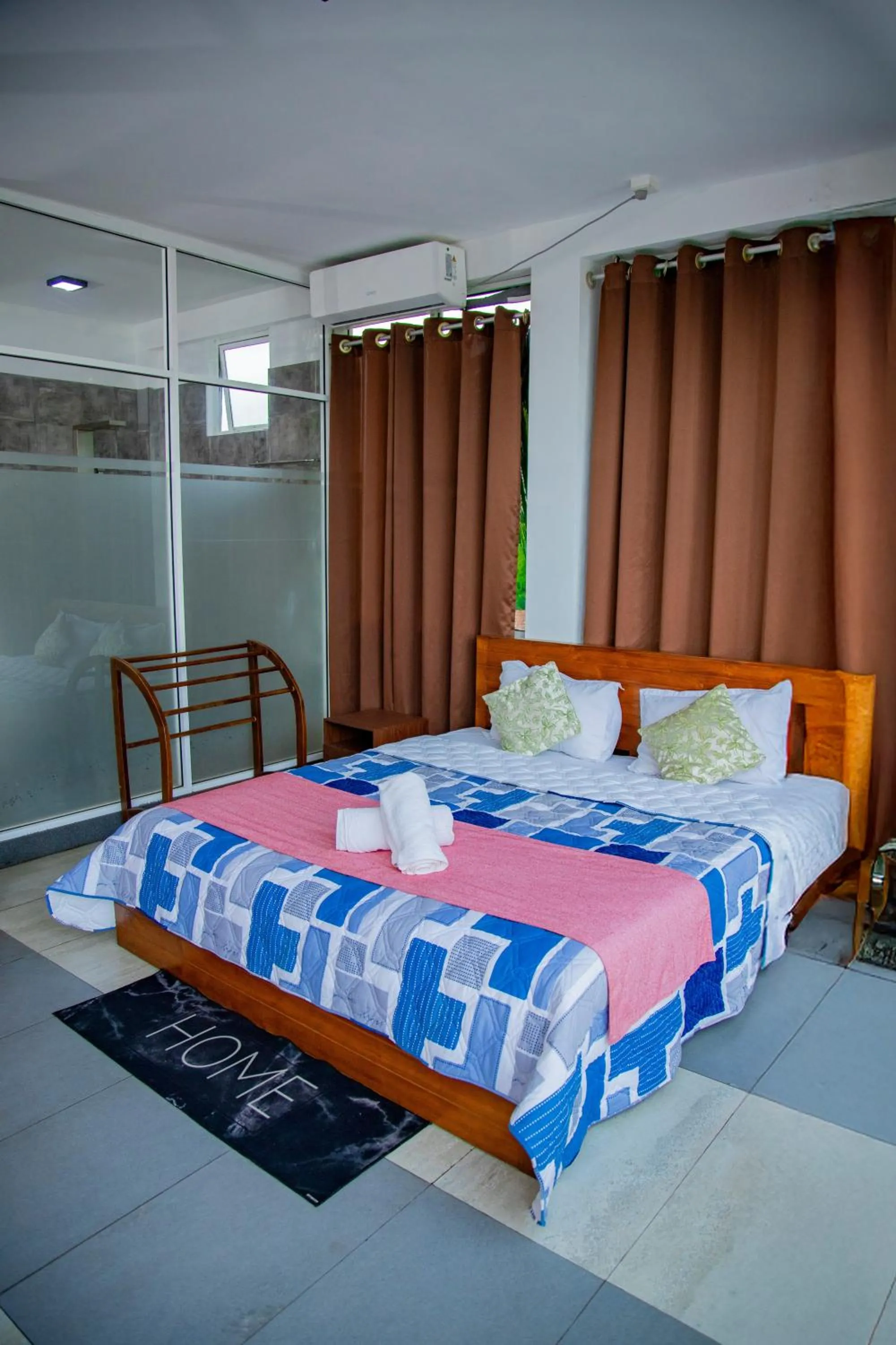 Bed in Ocean Villa Den