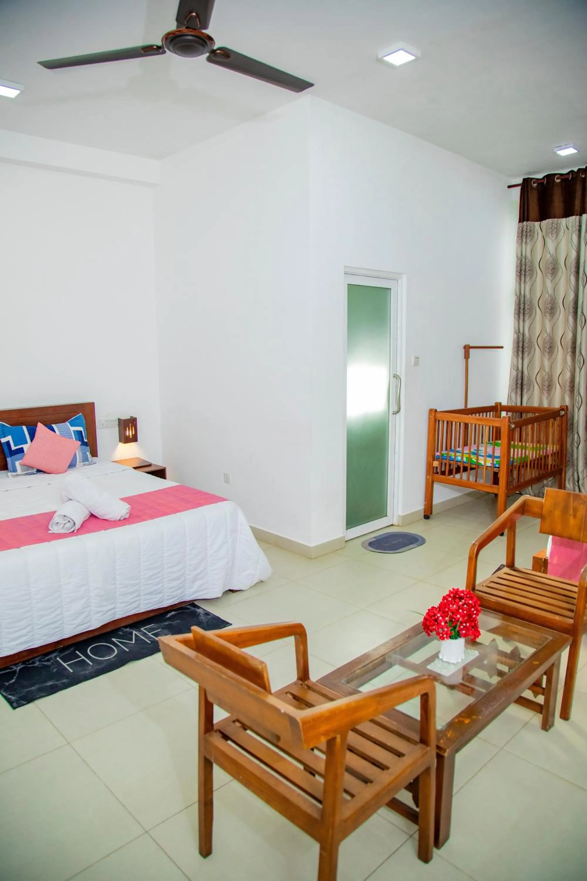 Bed in Ocean Villa Den