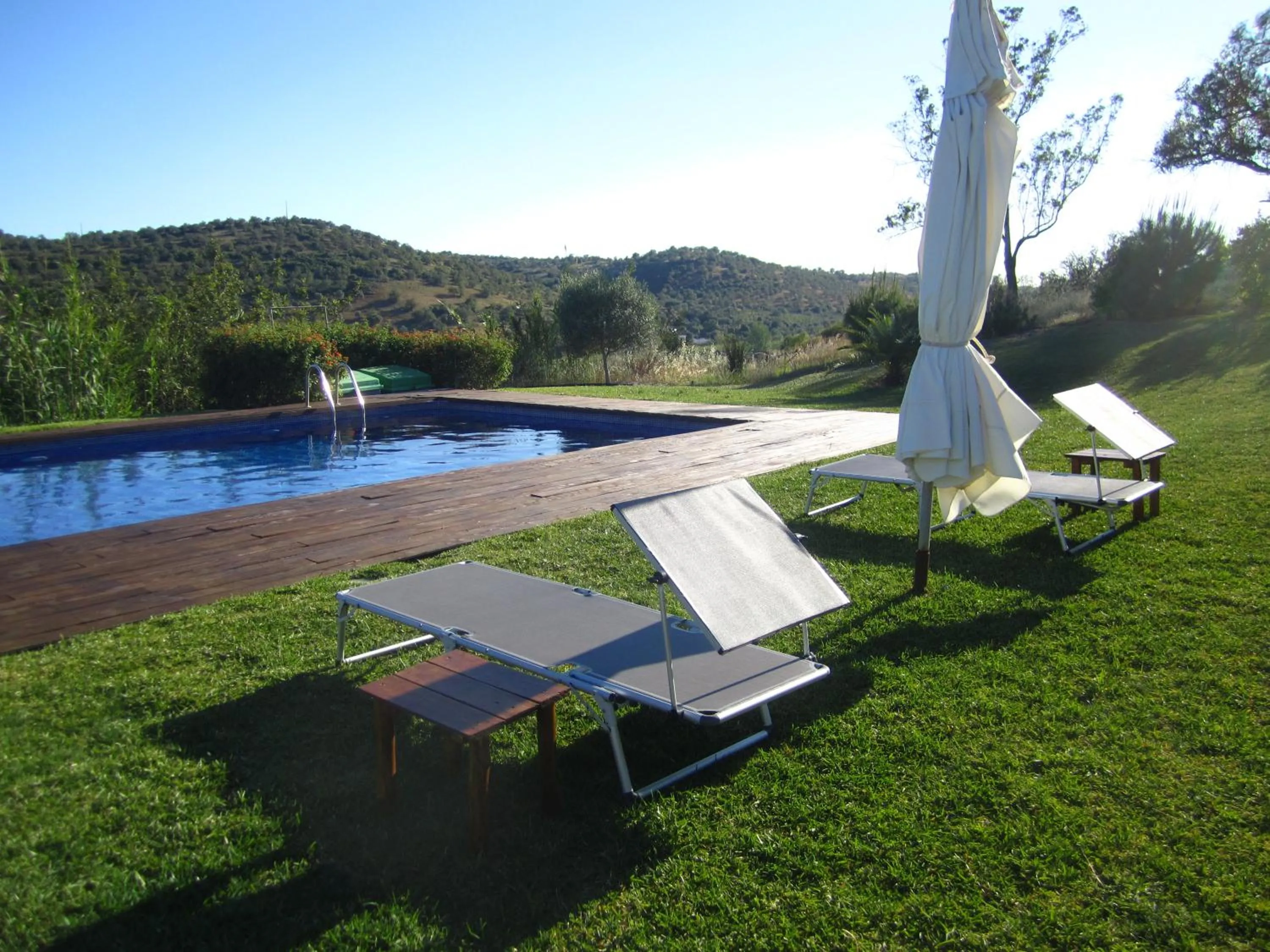 Pool view in Casa da Osga